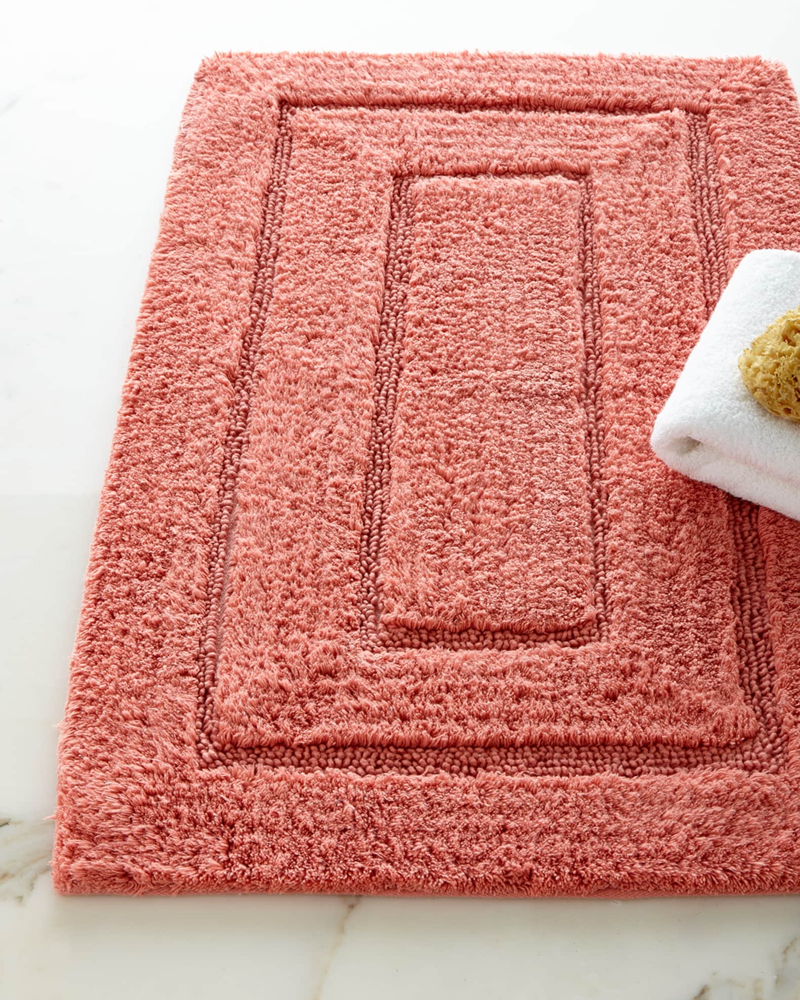 Tufted Cotton Bath Rug, 20" x 32" 0