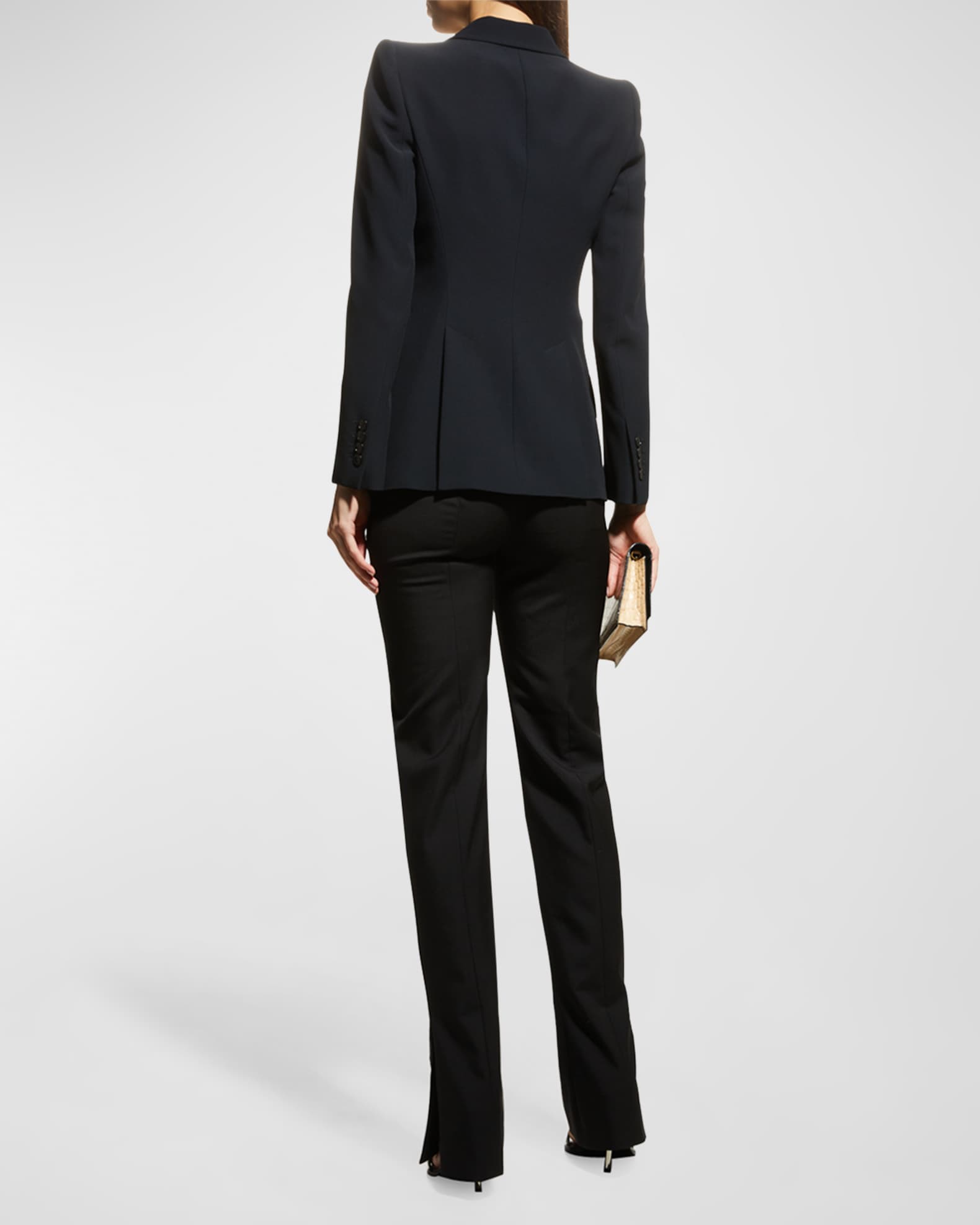 McQueen Classic Single-Breasted Suiting Blazer | Neiman Marcus