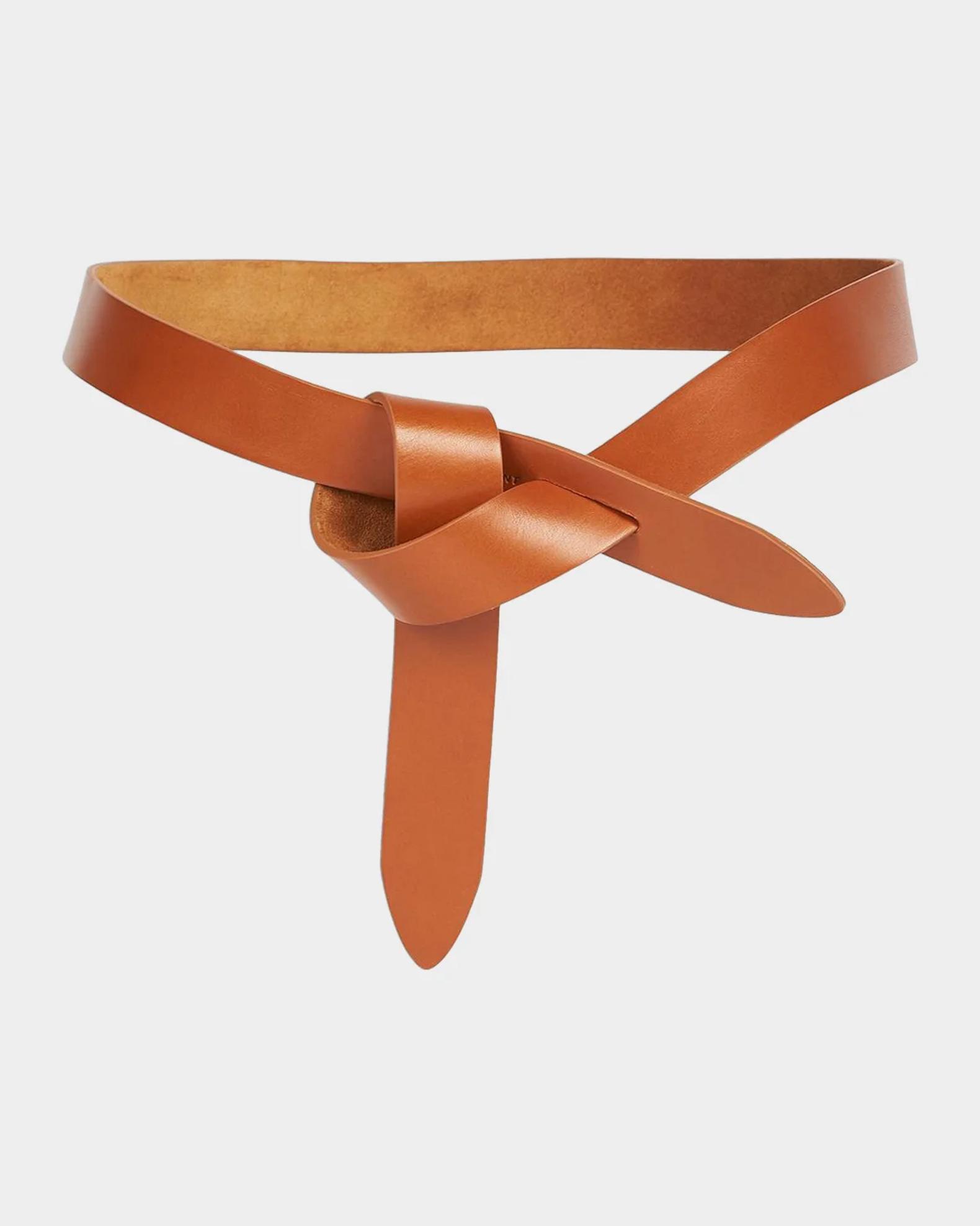 ISABEL MARANT Lecce レザーベルト ブラウン Mサイズ Isabel Marant Lecce Leather Tie Belt | Neiman Marcus