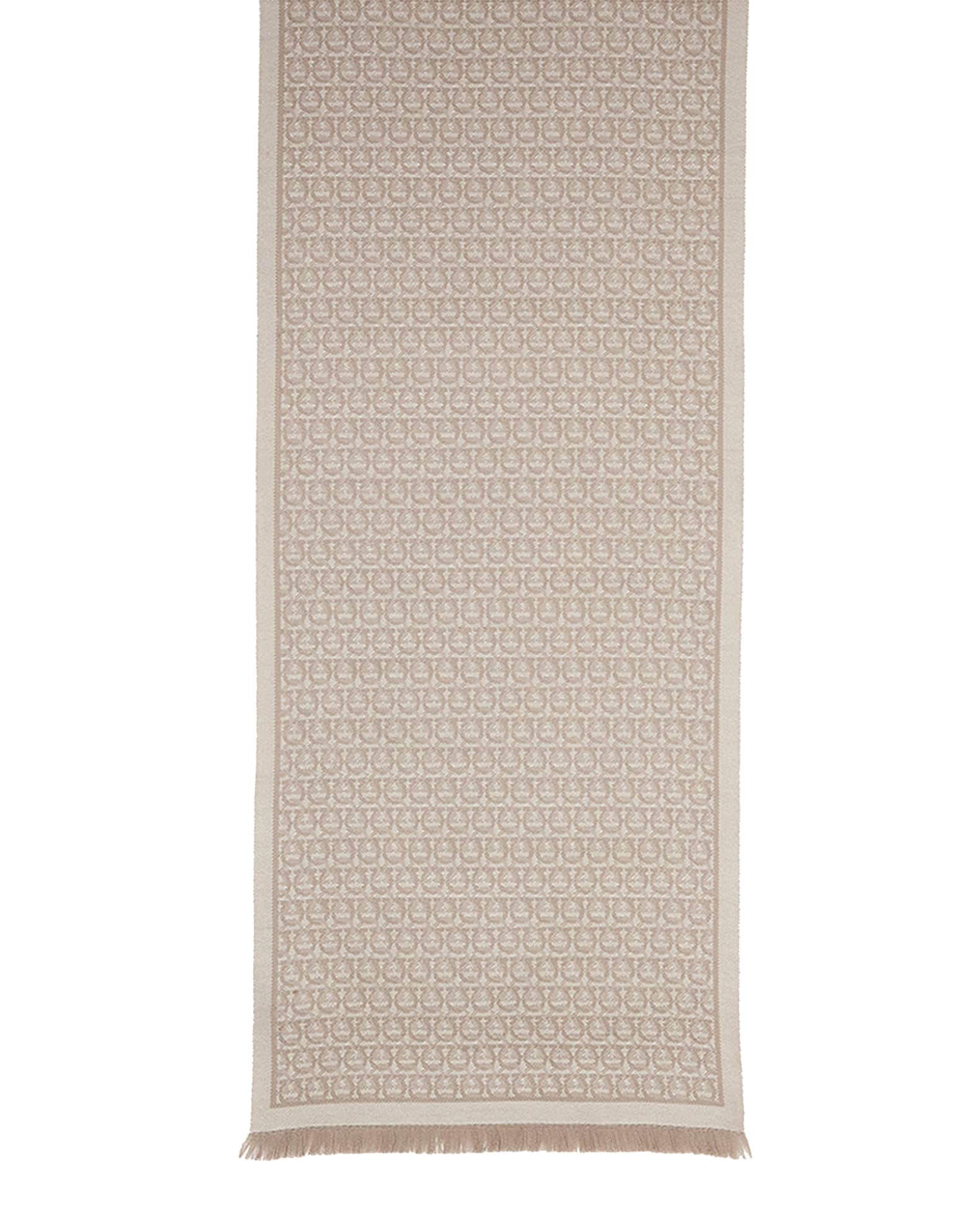 Sr The Gancini Wool Scarf 0