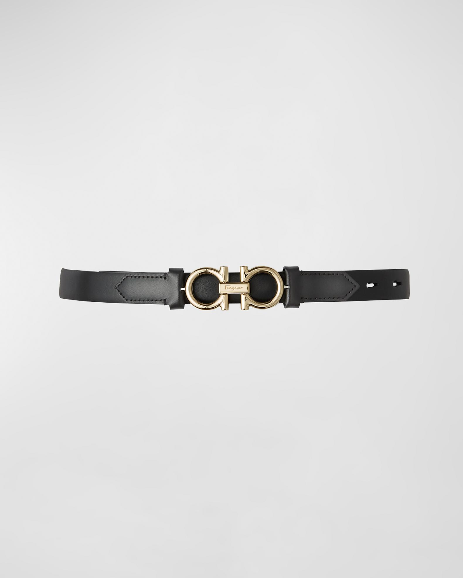 Ferragamo Gancini-Buckle Leather Rolo Belt | Neiman Marcus