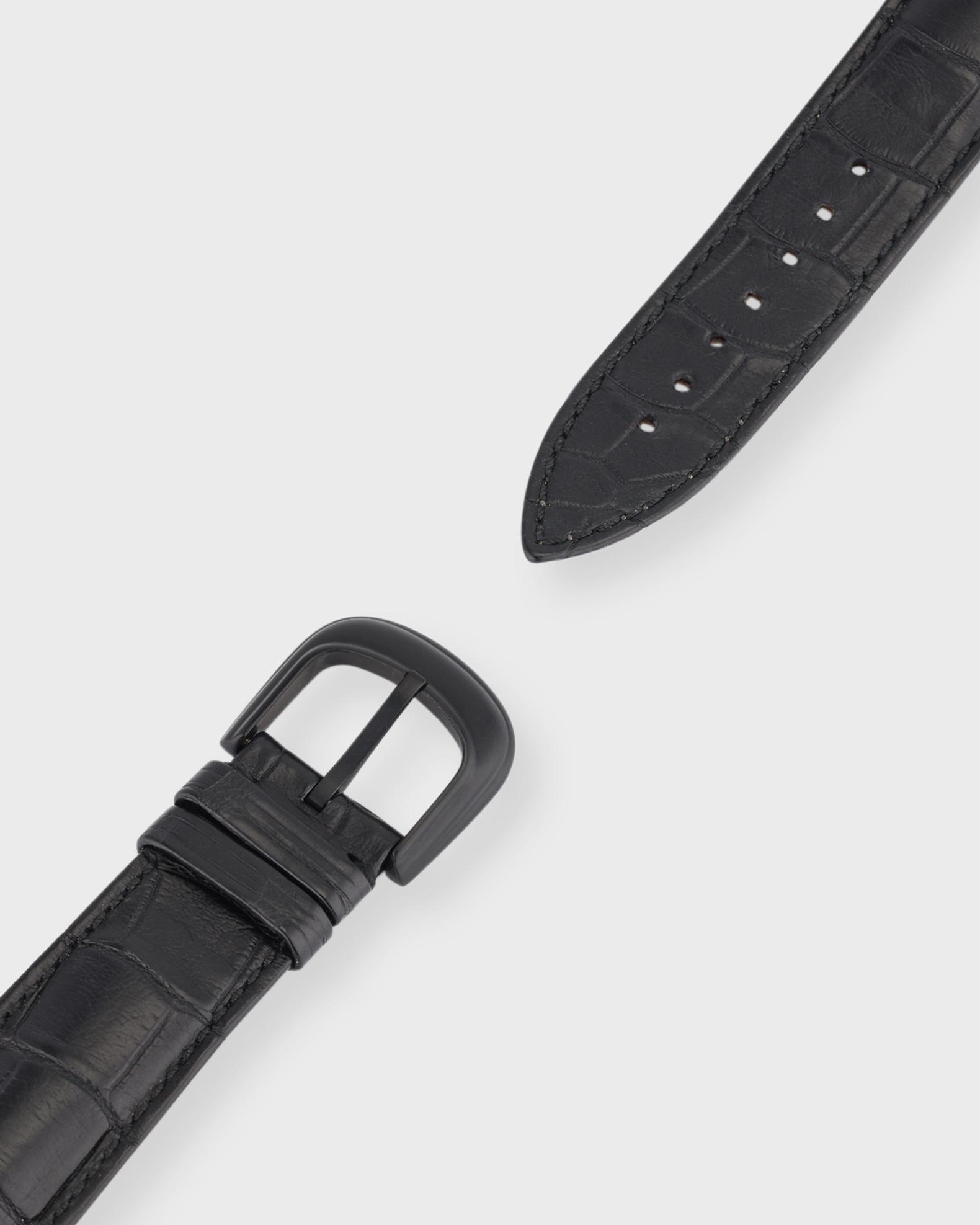 Bracelet Alligator Authentique Noir Pour Montre Franck Muller - Boucle, 14mm, Neuf Avec étiquettes
