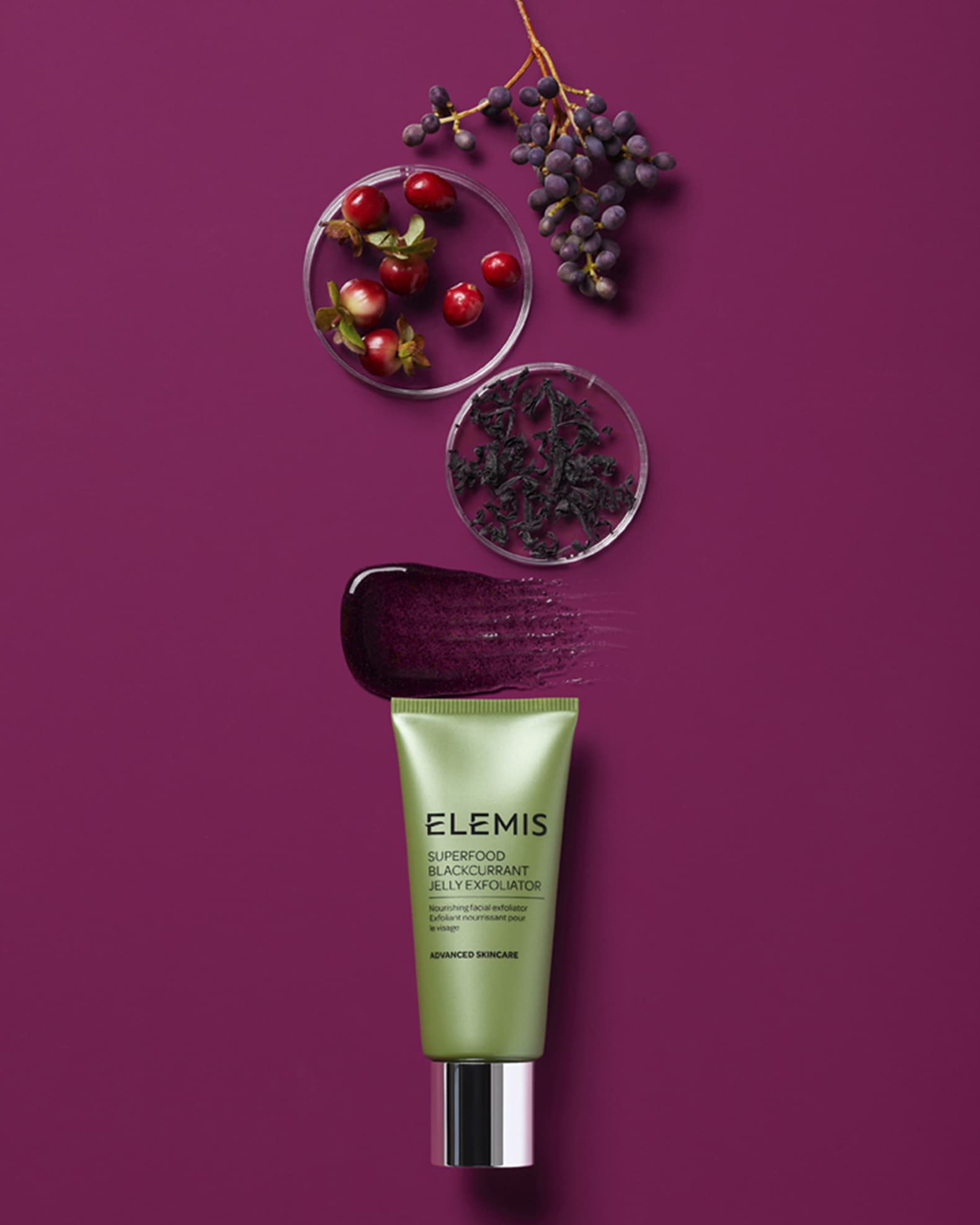 ELEMIS Superfood Blackcurrant Jelly Exfoliator, 1.7 oz./ 50 mL Neiman