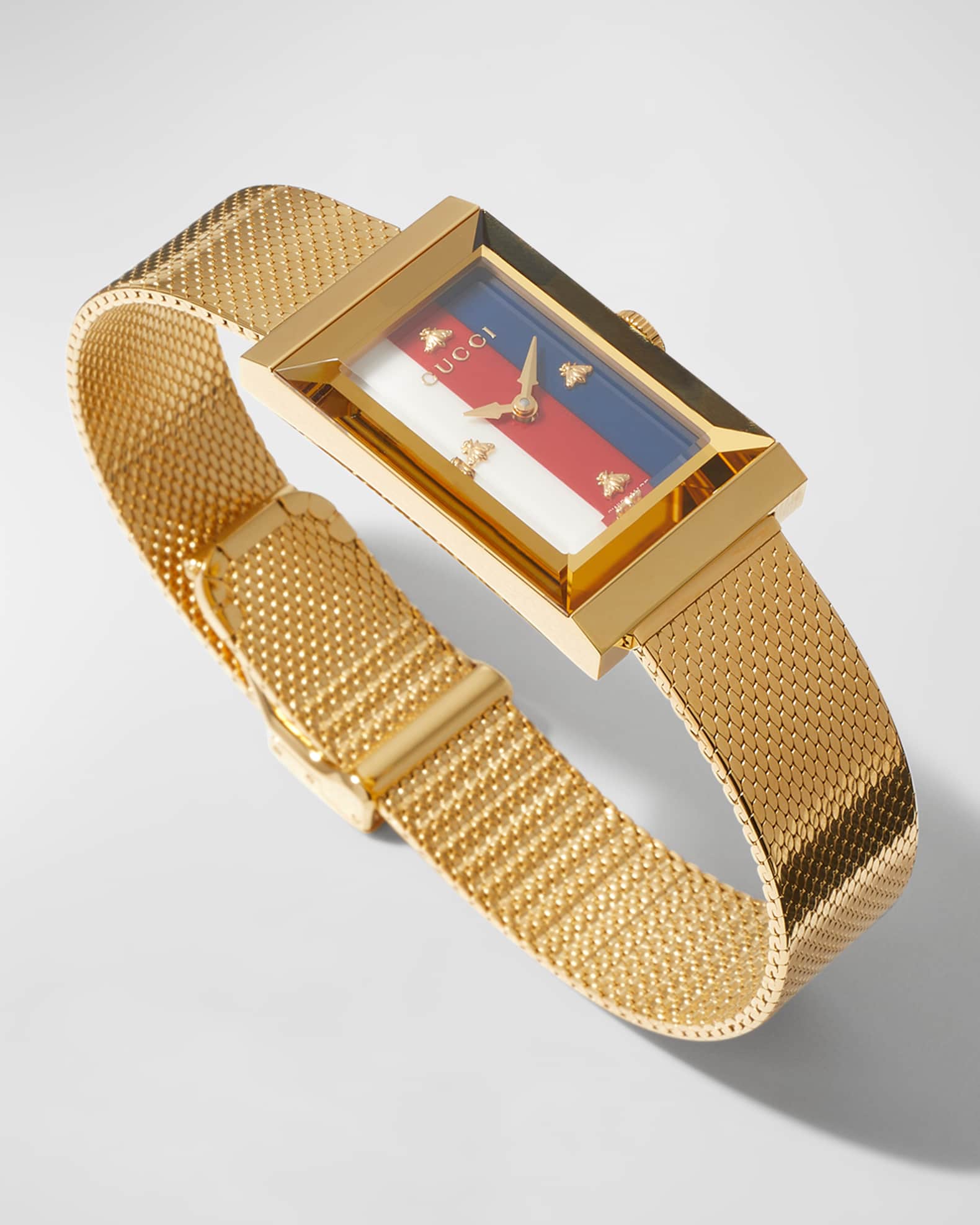 Gucci g frame gold ladies watch shop
