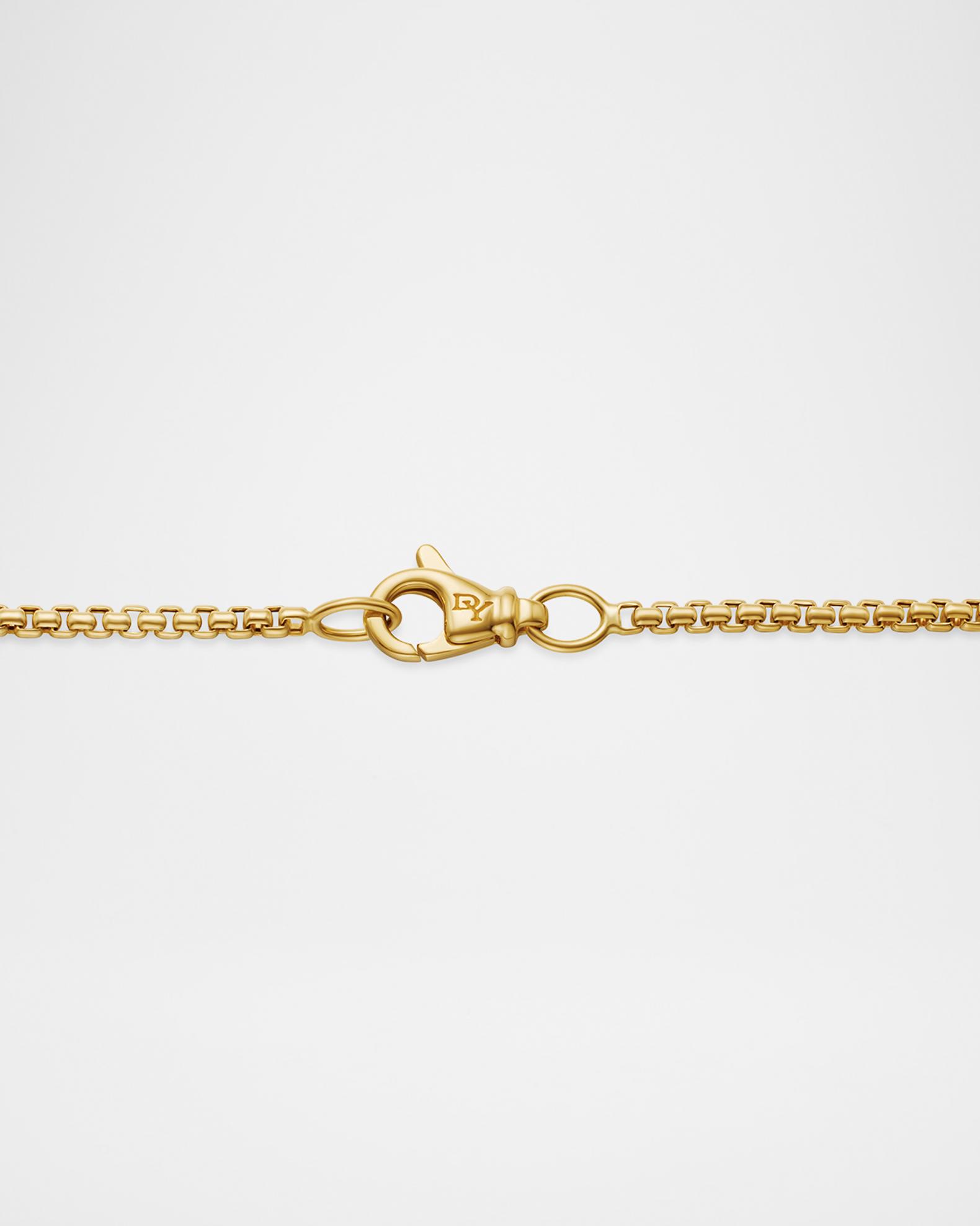 David Yurman Men's Box Chain Necklace in 18K Gold, 1.7mm, 24