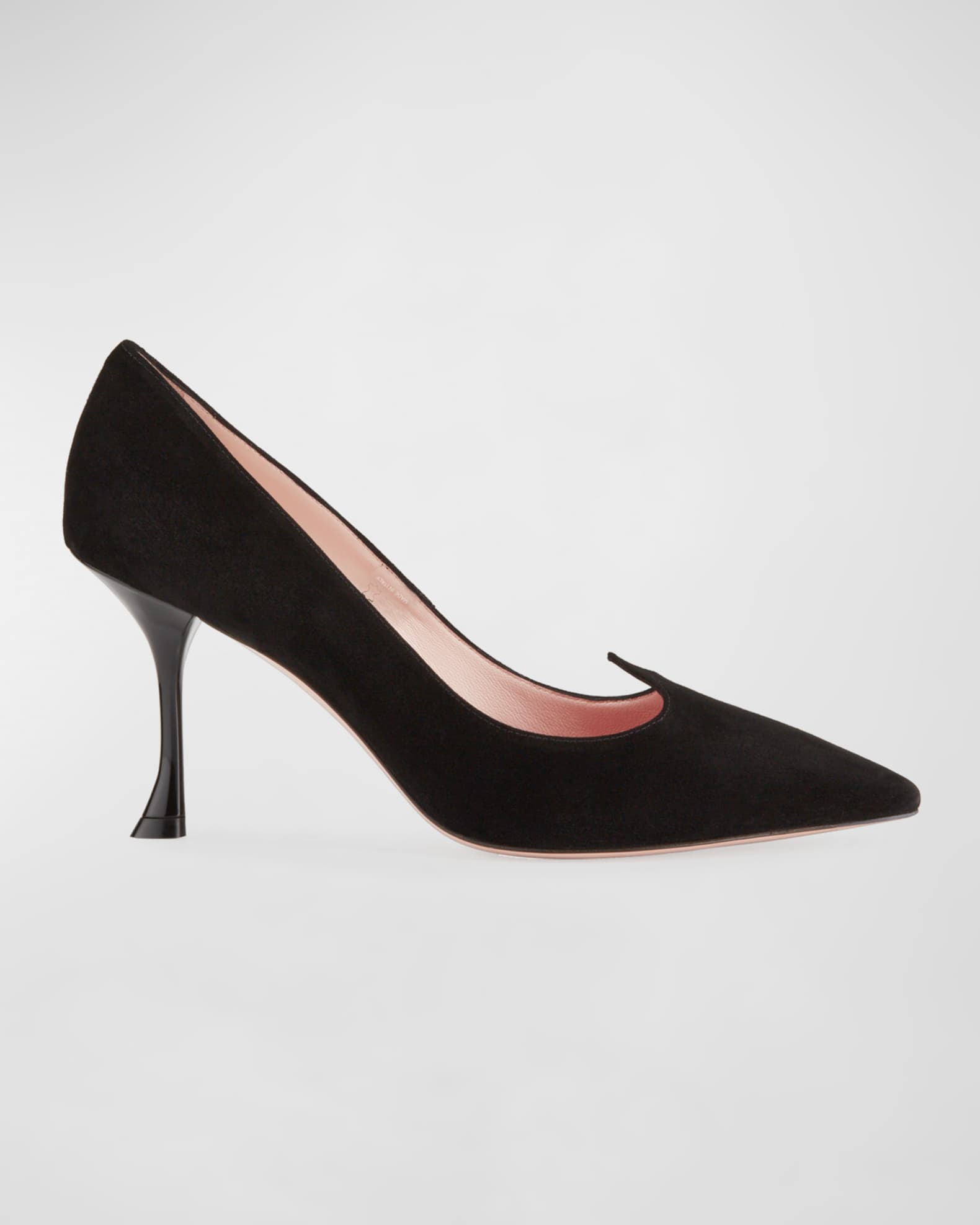 I Love Vivier Heart-Shaped Suede Pumps 0