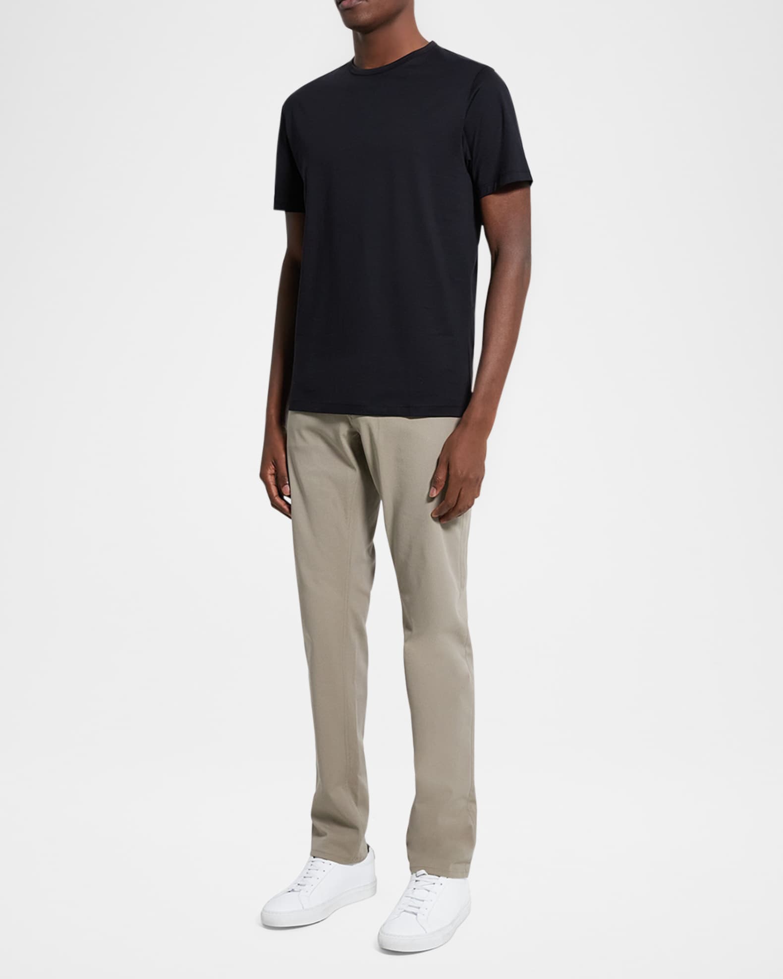 Theory Men's Precise Luxe Cotton Short-Sleeve Tee | Neiman Marcus