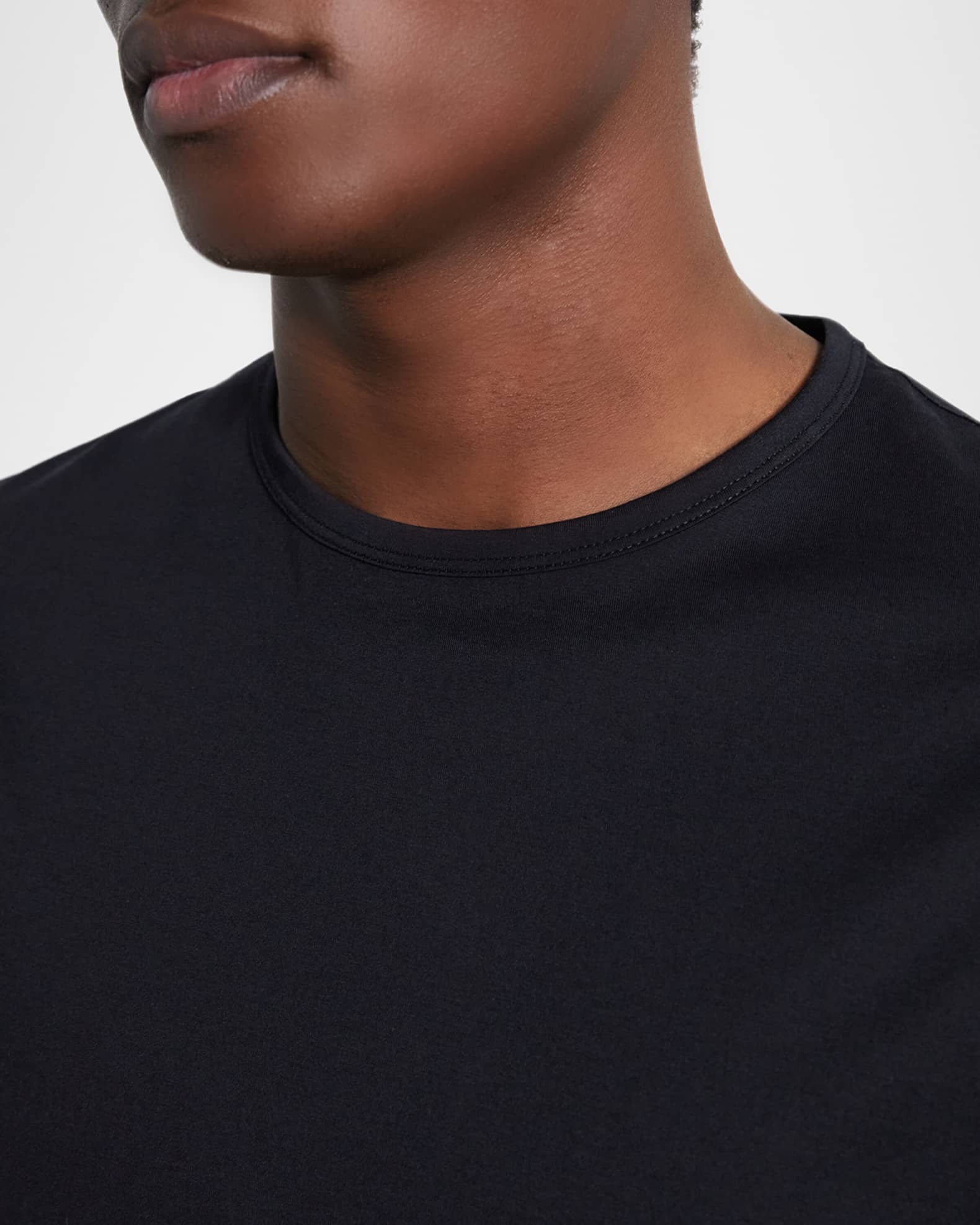 Theory Men's Precise Luxe Cotton Short-Sleeve Tee | Neiman Marcus