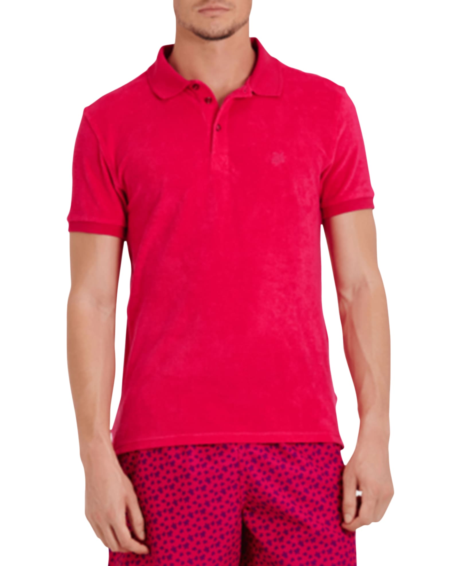 Vilebrequin Men's Terry Cloth Polo Shirt Neiman Marcus