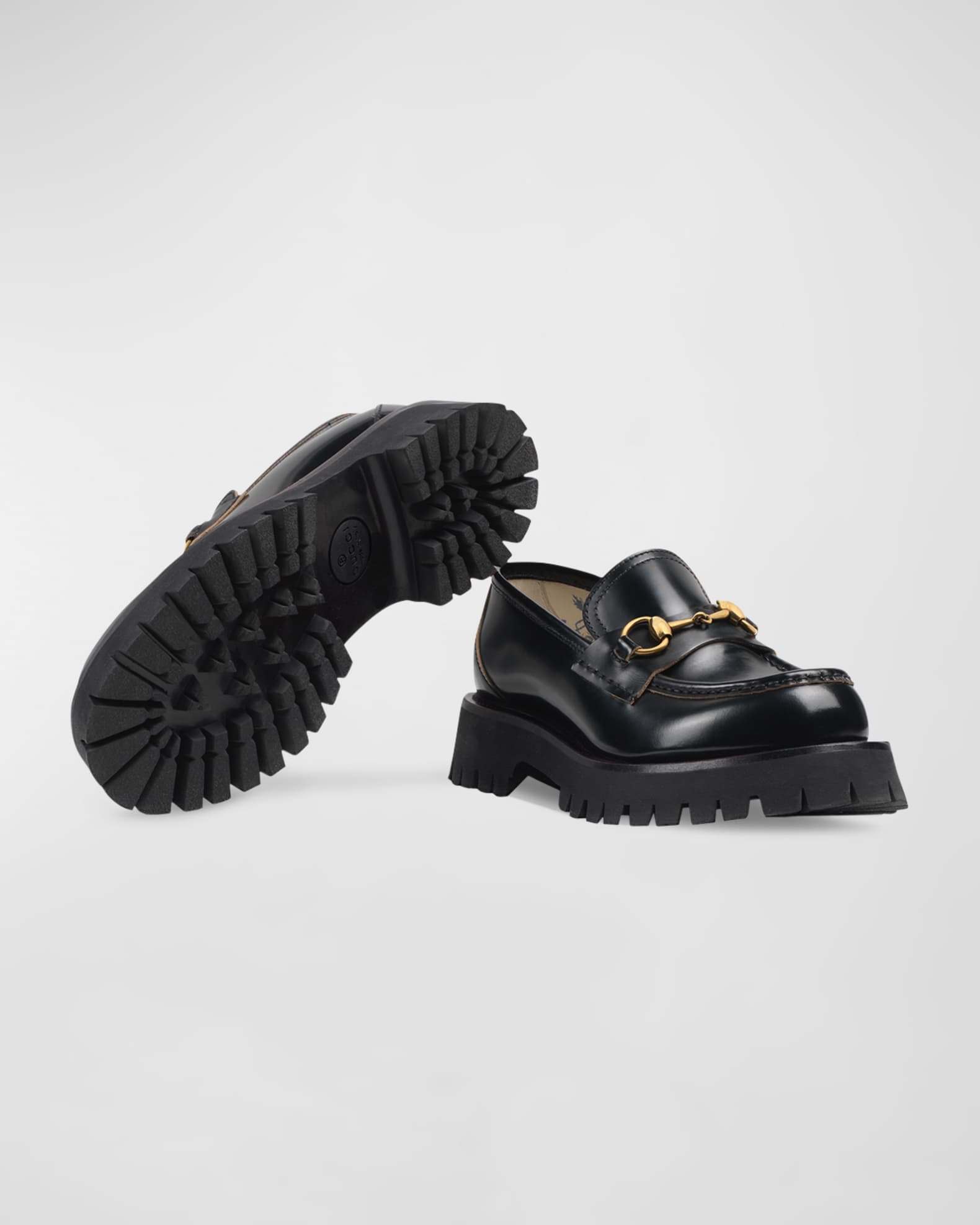 gucci lug sole loafer