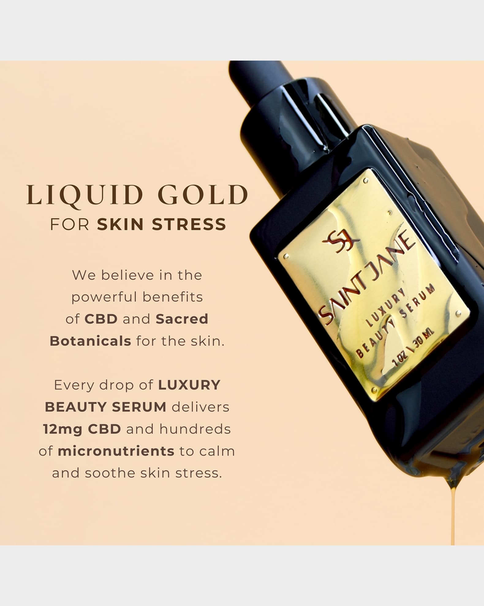 Luxury Beauty Serum with CBD, 1 oz. 1