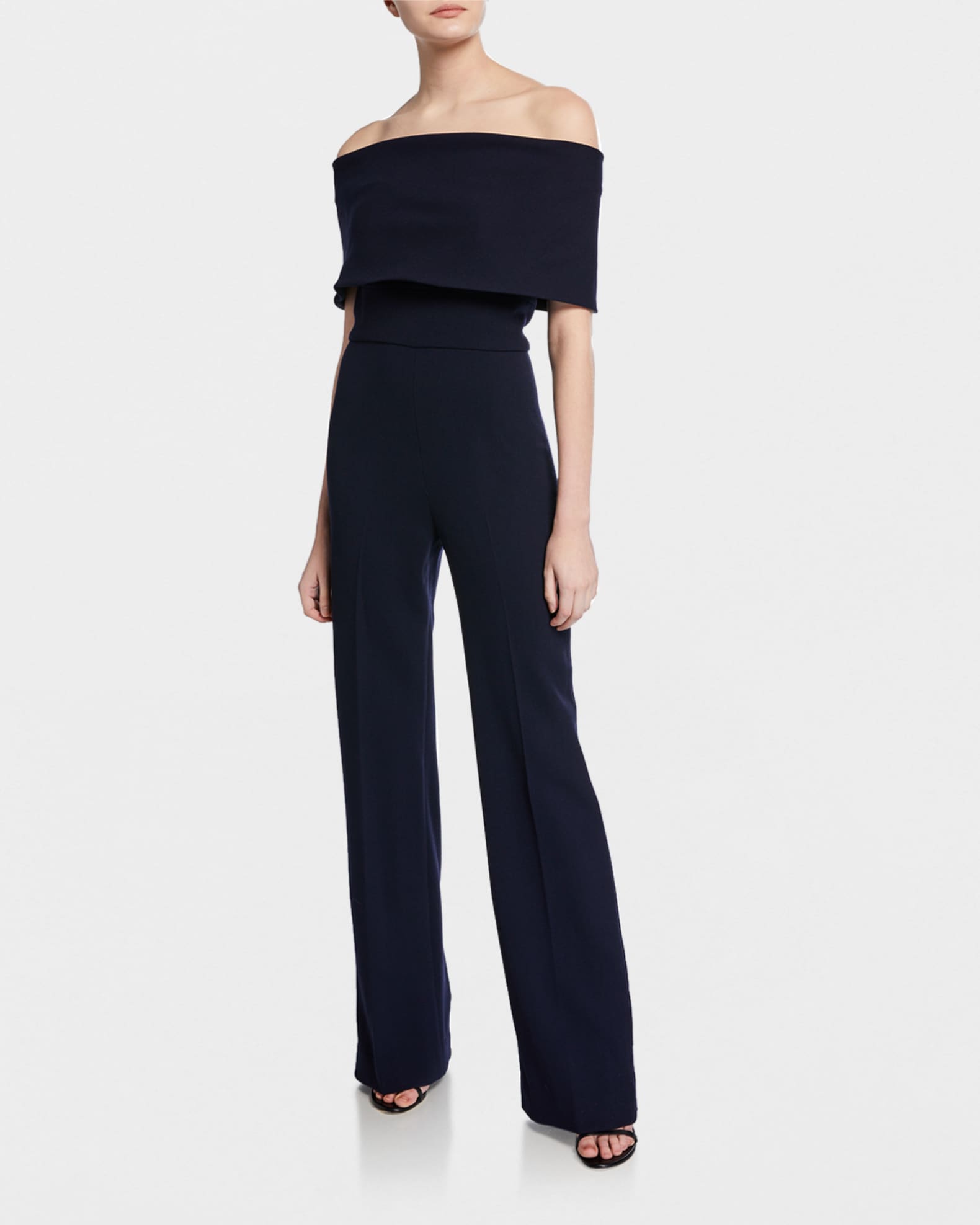 Off-the-Shoulder Crepe Jumpsuit 1