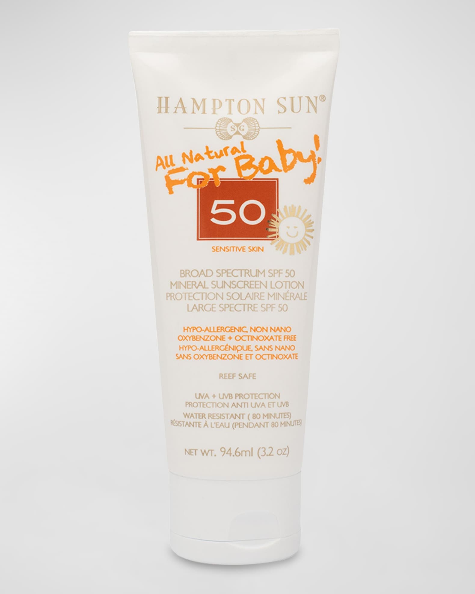 Hampton Sun 3.2 oz. SPF 50 All Natural Sunscreen For Baby