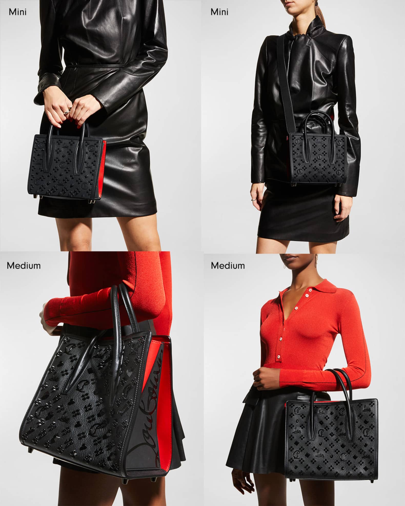 Christian Louboutin Paloma Medium Top Handle in Loubinthesky Leather Neiman Marcus