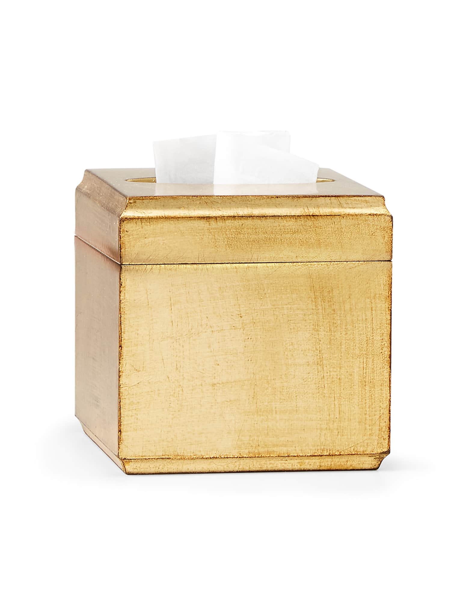 Labrazel York Gold Tissue Box Cover | Neiman Marcus