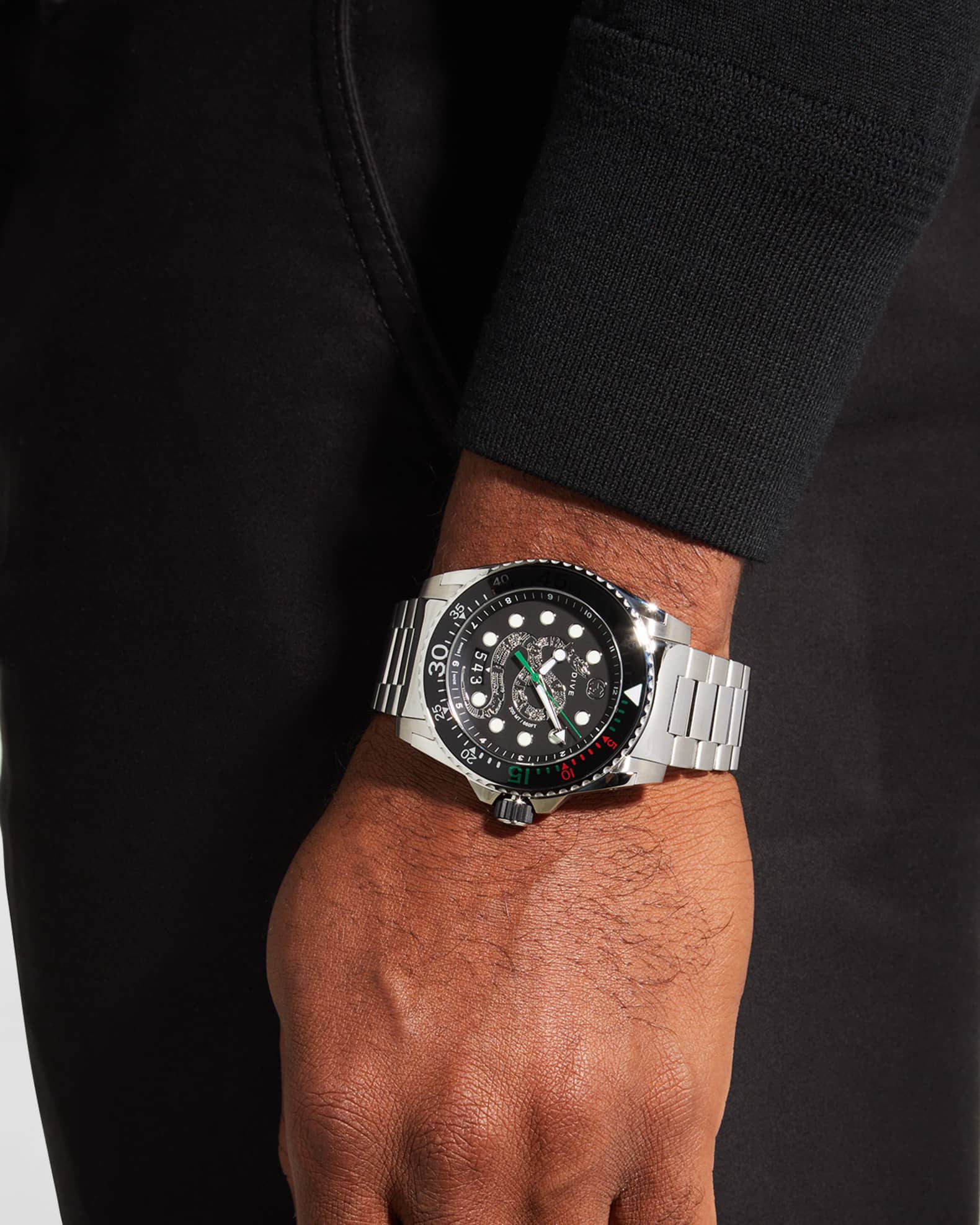 Gucci dive watch 45mm snake 2025