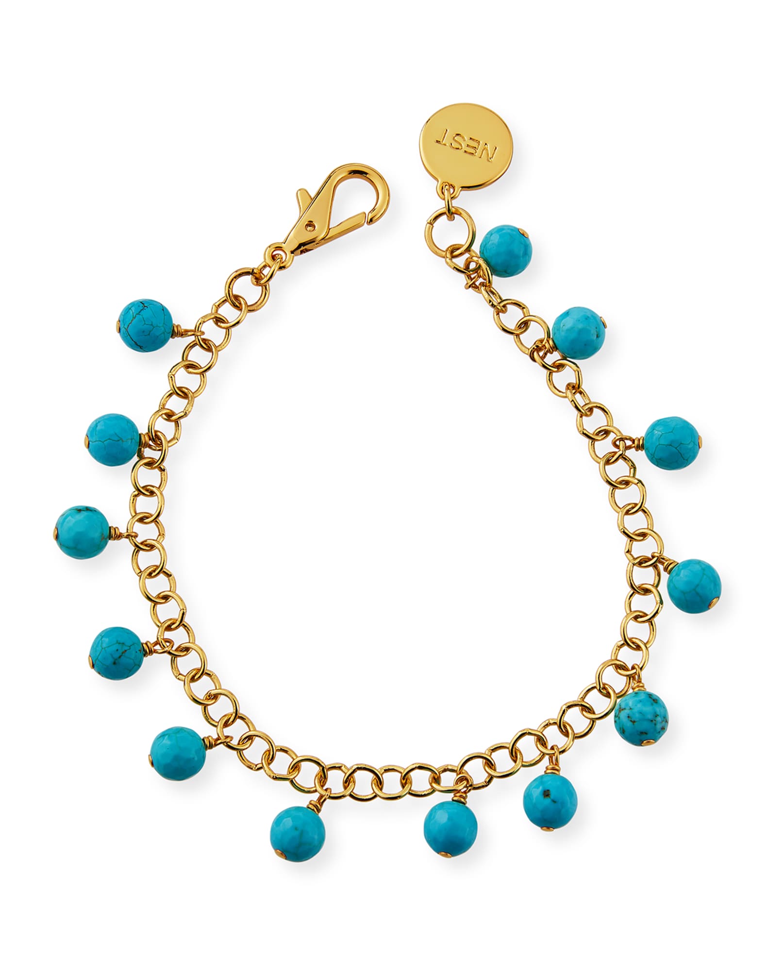 Turquoise Charm Anklet 0