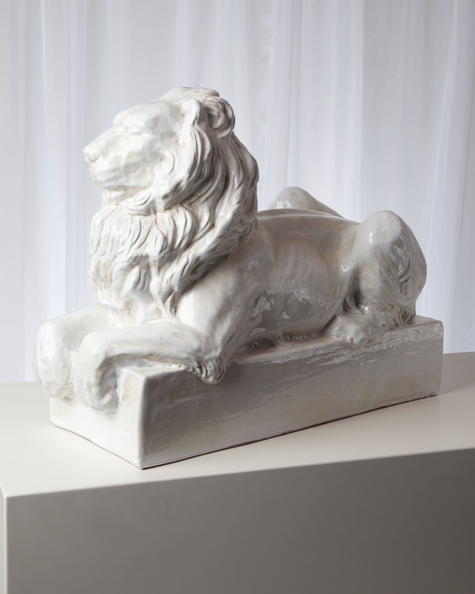 Lion Italian Ceramic Sculpture 1