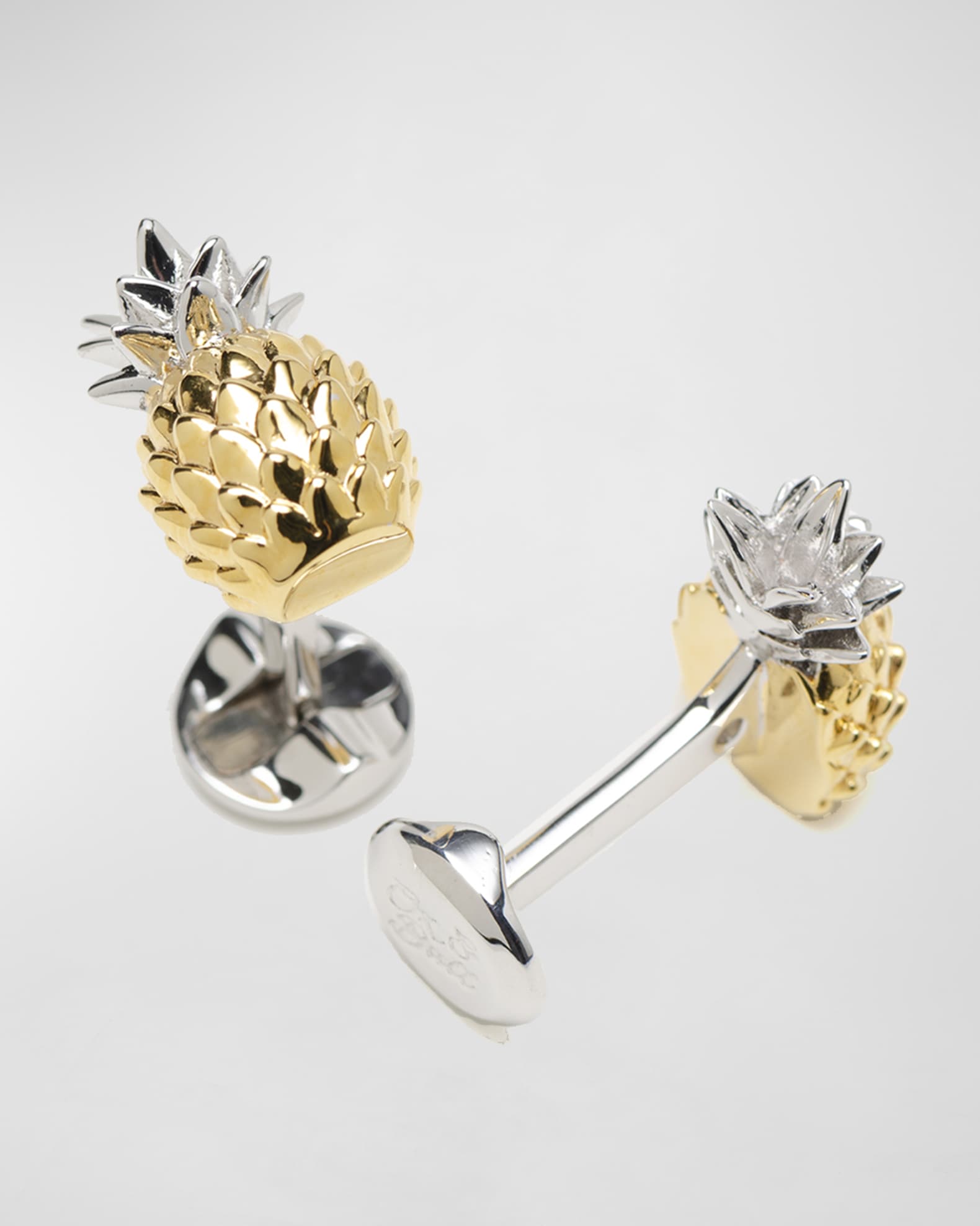 Silver pineapple cufflinks on sale