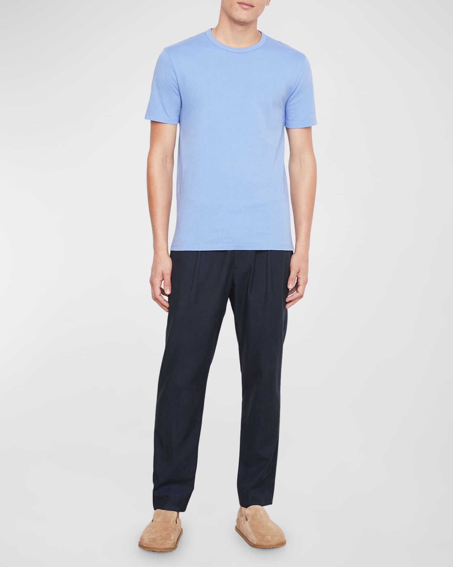 Vince Men's Garment-Dyed Crewneck T-Shirt | Neiman Marcus