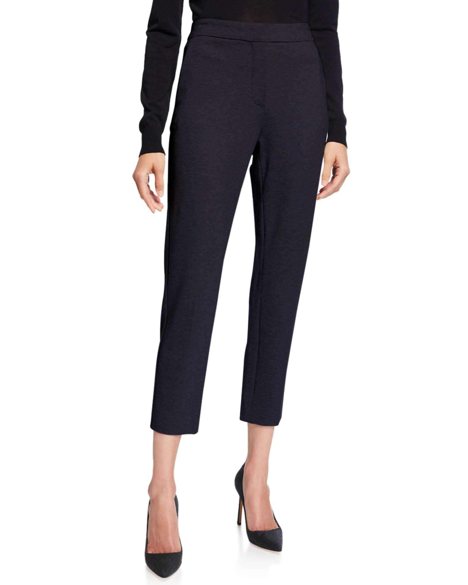 Jersey Zip-Front Pants 0