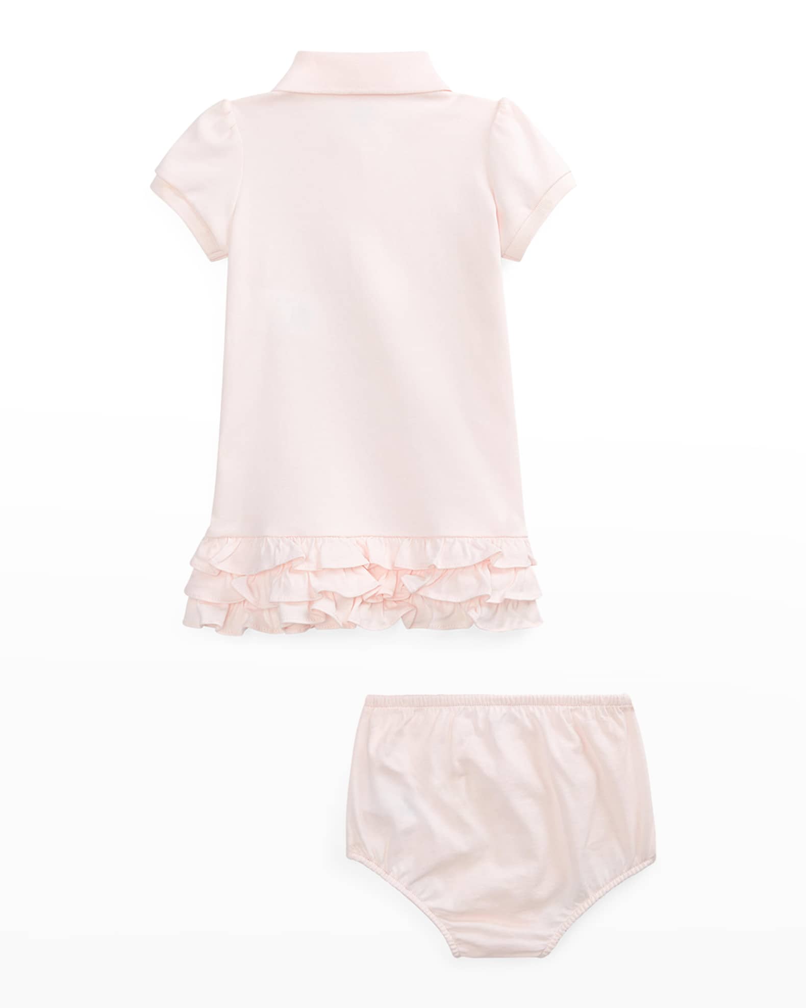 Cupcake Ruffle Hem Polo Dress With Bloomers 1
