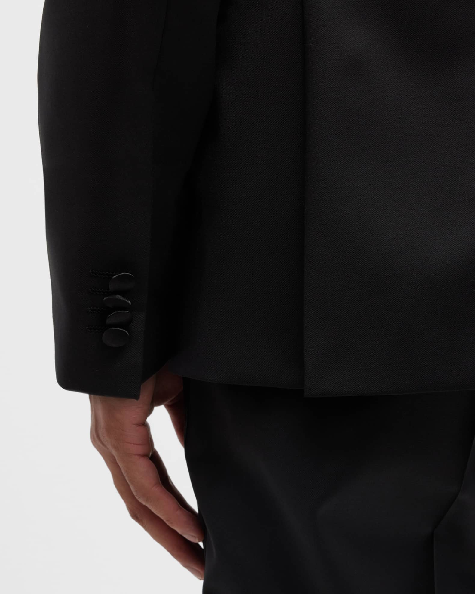 Men's Halven Gentry Satin Lapel Wool Two-Piece Tuxedo