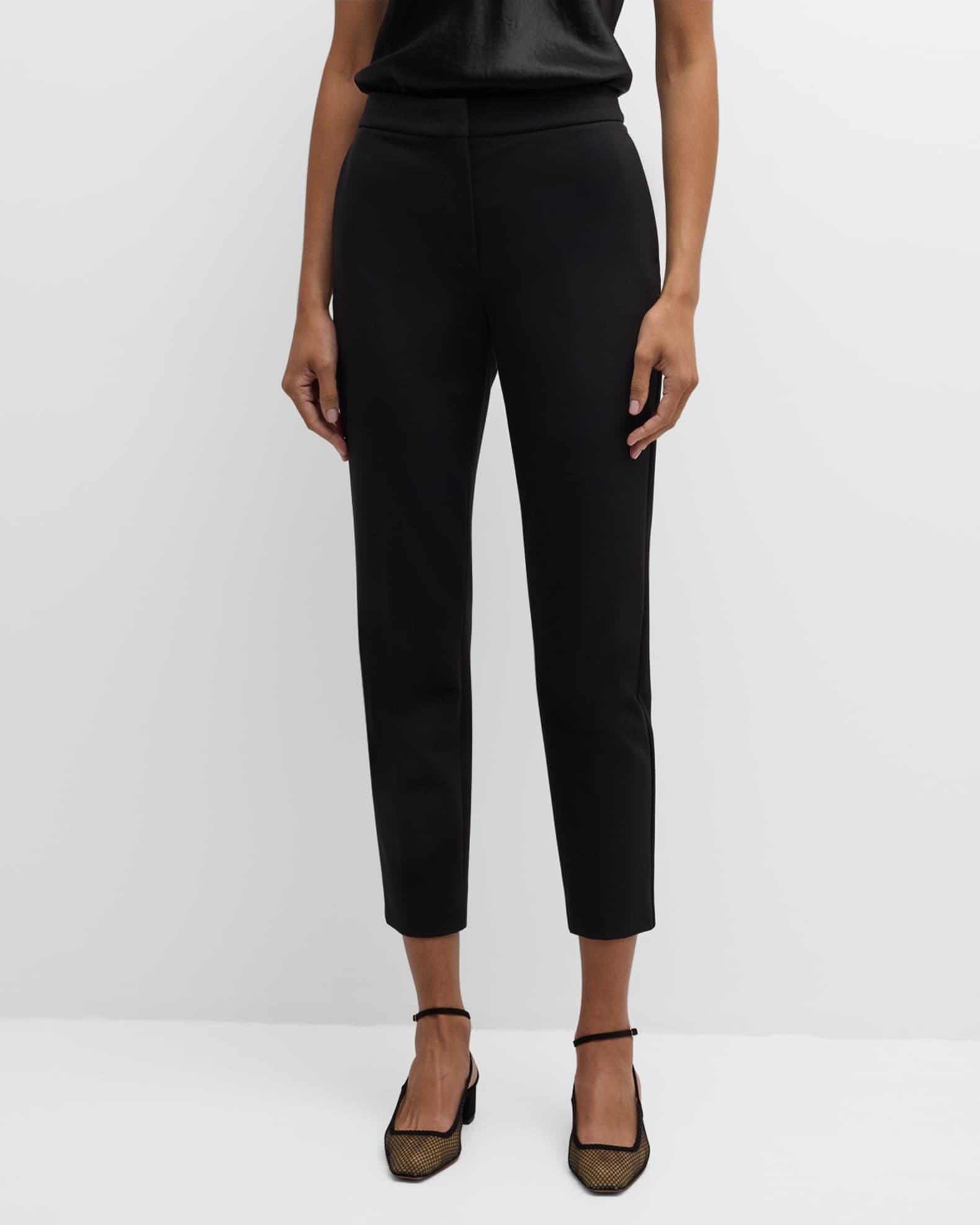 Pegno Jersey Straight-Leg Ankle Pants 1