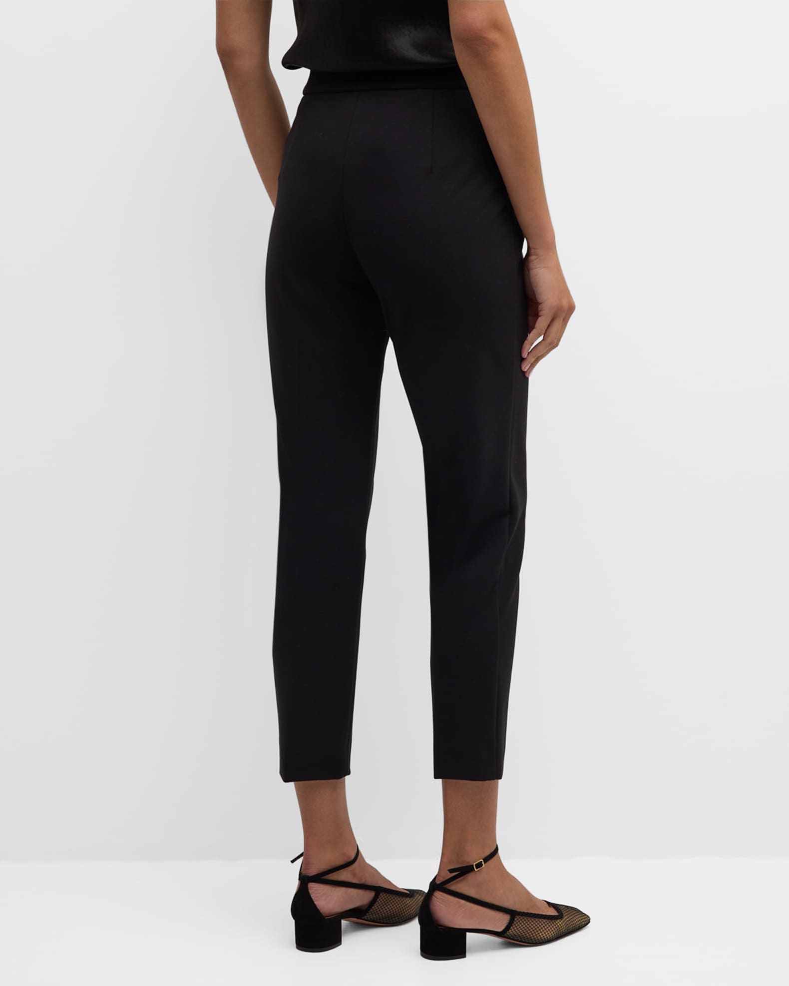 パンツ Max Mara PEGNO - Viscose jersey trousers Viscose jersey trousers, white | 