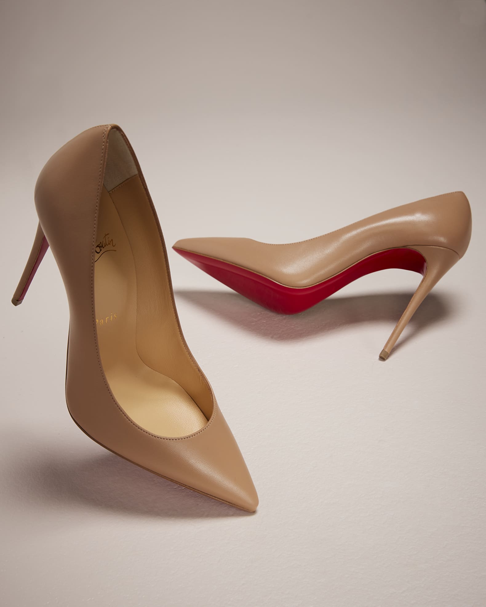 Kate 100mm Napa Red Sole Pumps