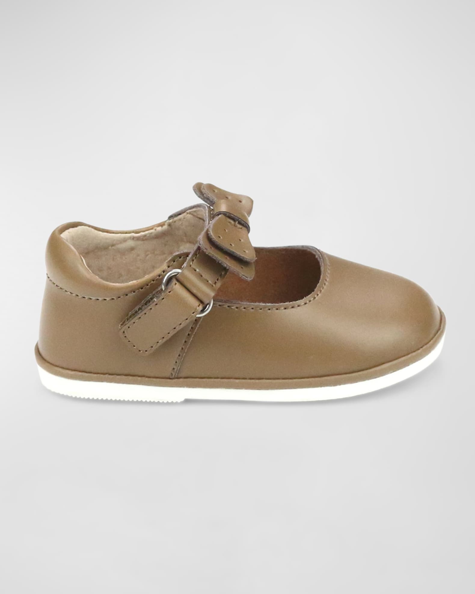 Girl's Joy Leather Cutout T-Strap Mary Jane 0