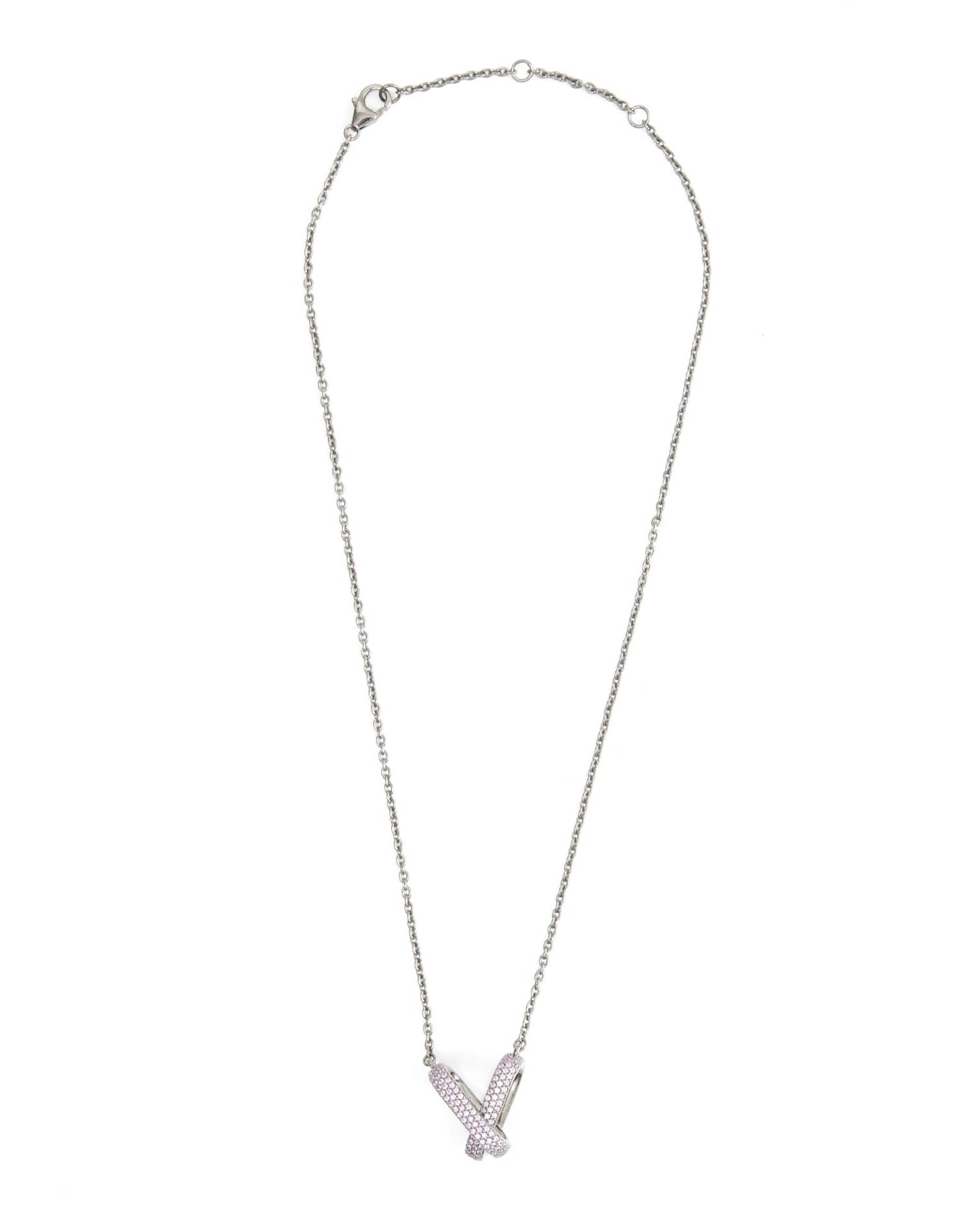 Double-Link Pink Sapphire Necklace 0