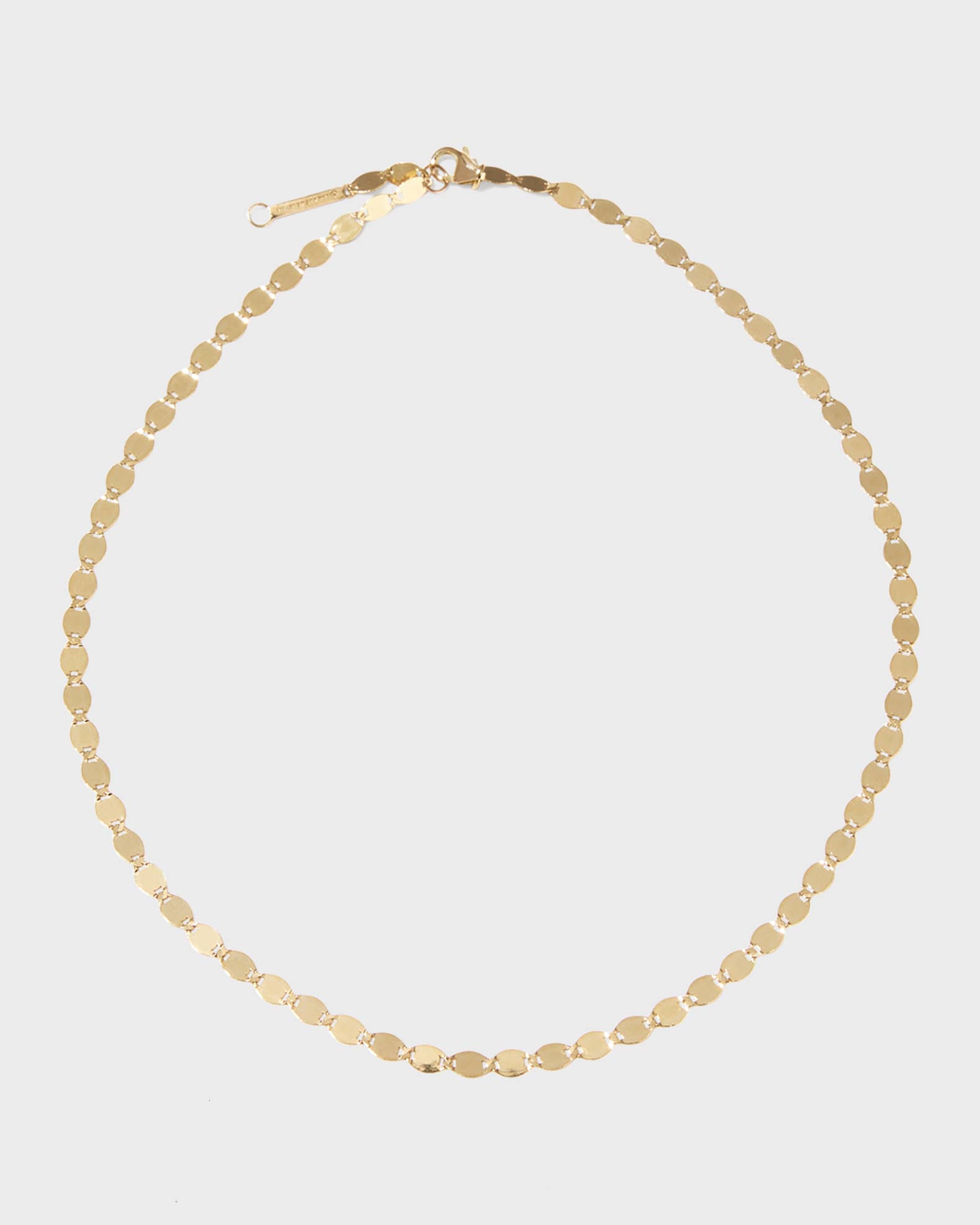 14k Large Nude Chain Choker Necklace 0