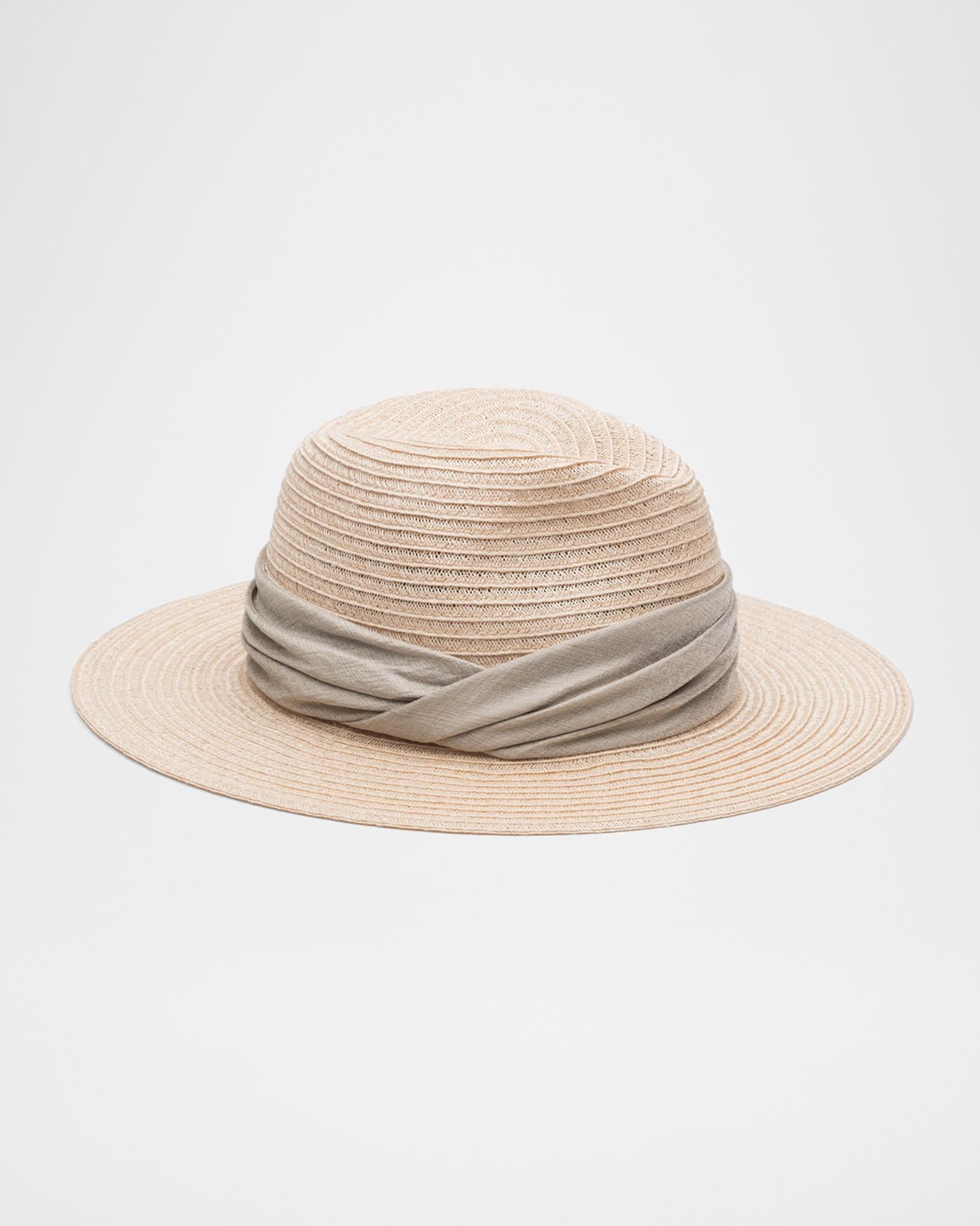 Courtney Woven Fedora Hat w/ Scarf Band