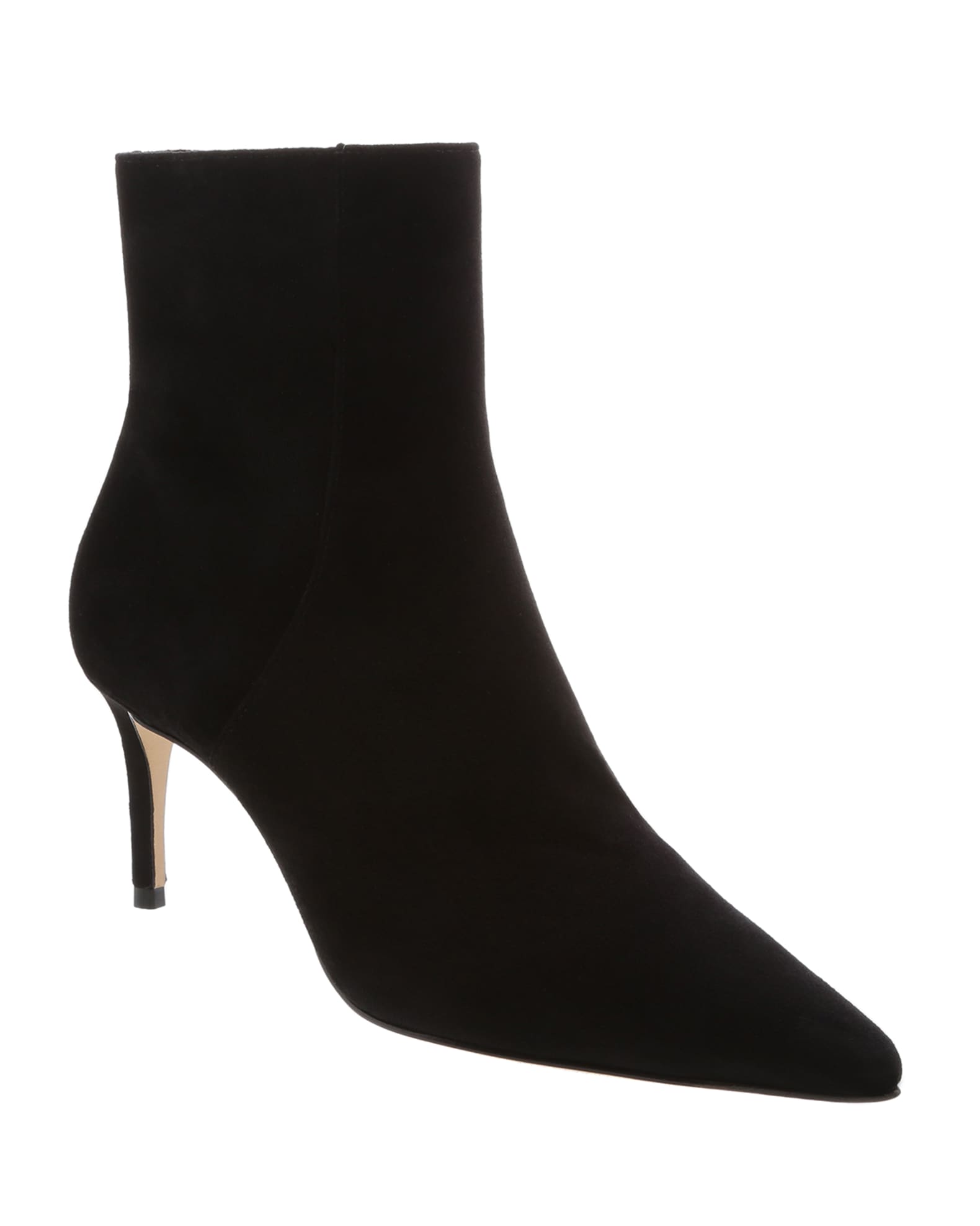 Black suede booties pointed toe Clearance