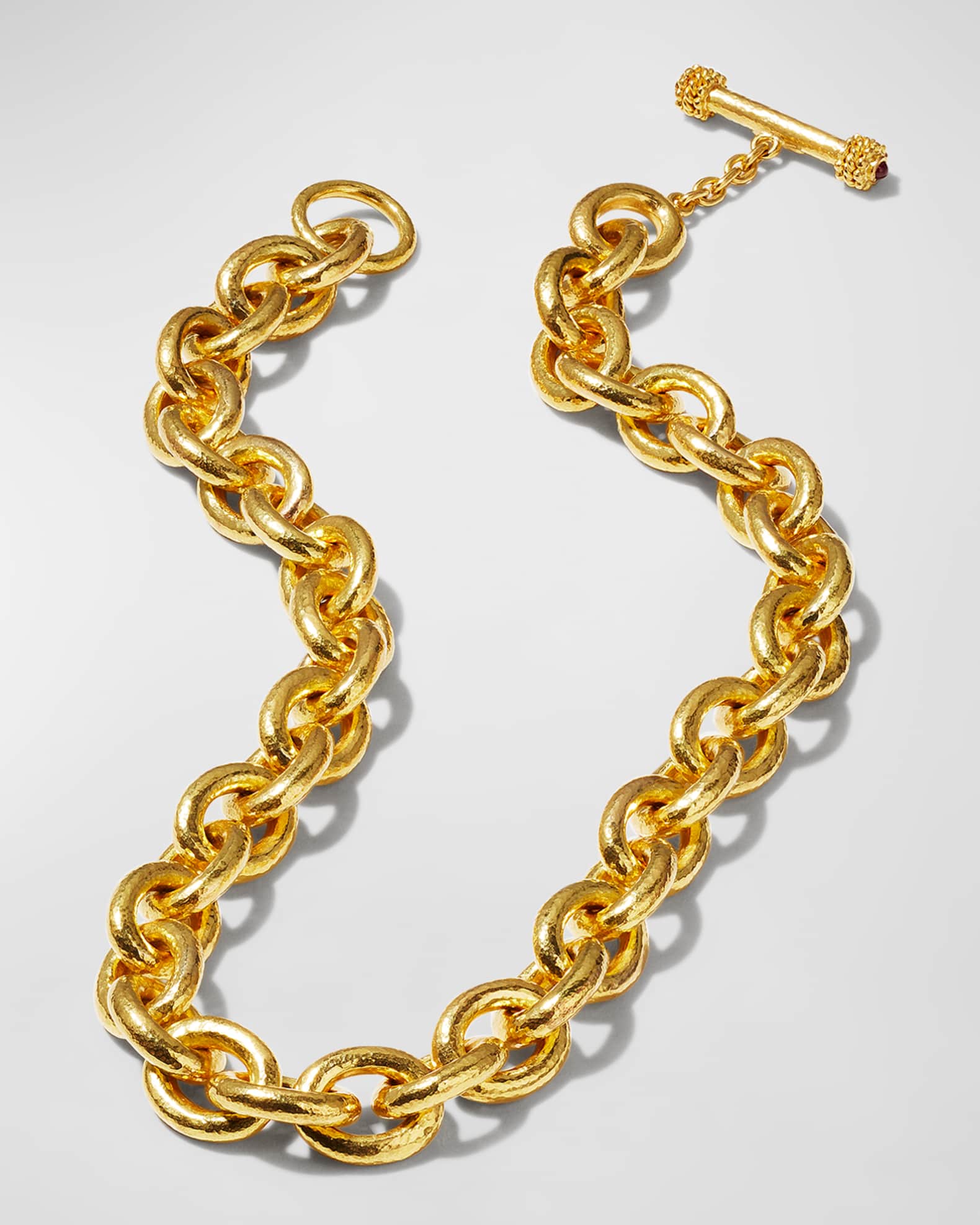 Elizabeth Locke Heavy Oval Link Necklace Neiman Marcus