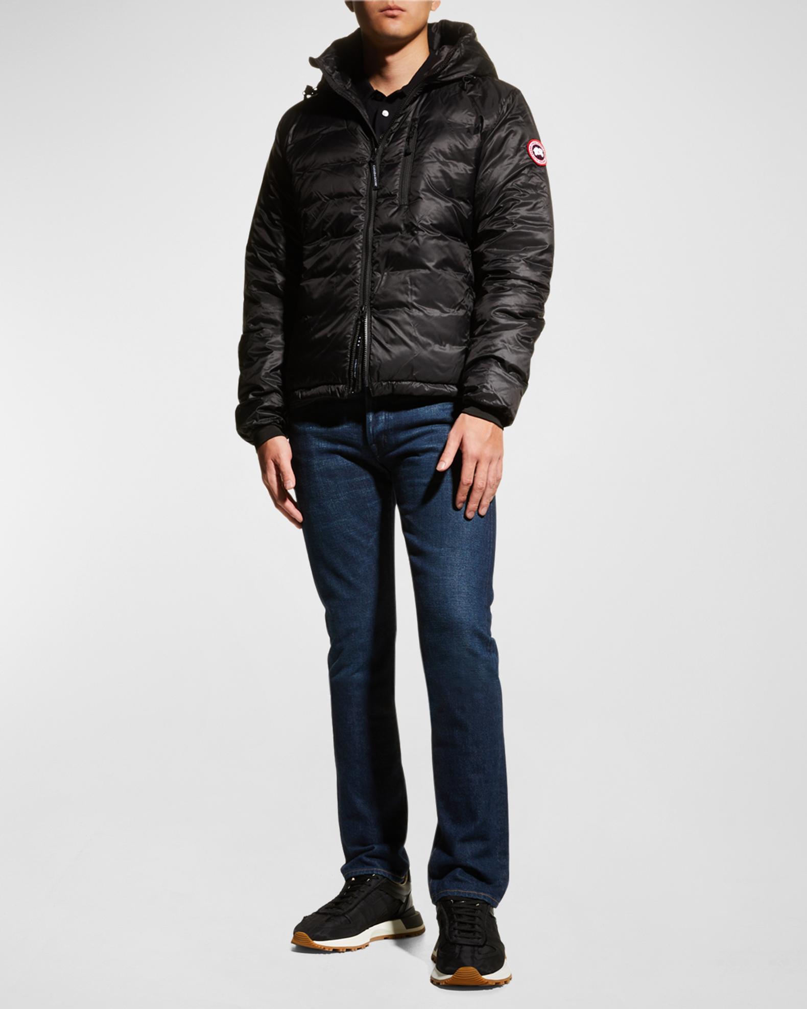 Canada Goose Men's Lodge ZipFront Hoodie Puffer Coat Neiman Marcus