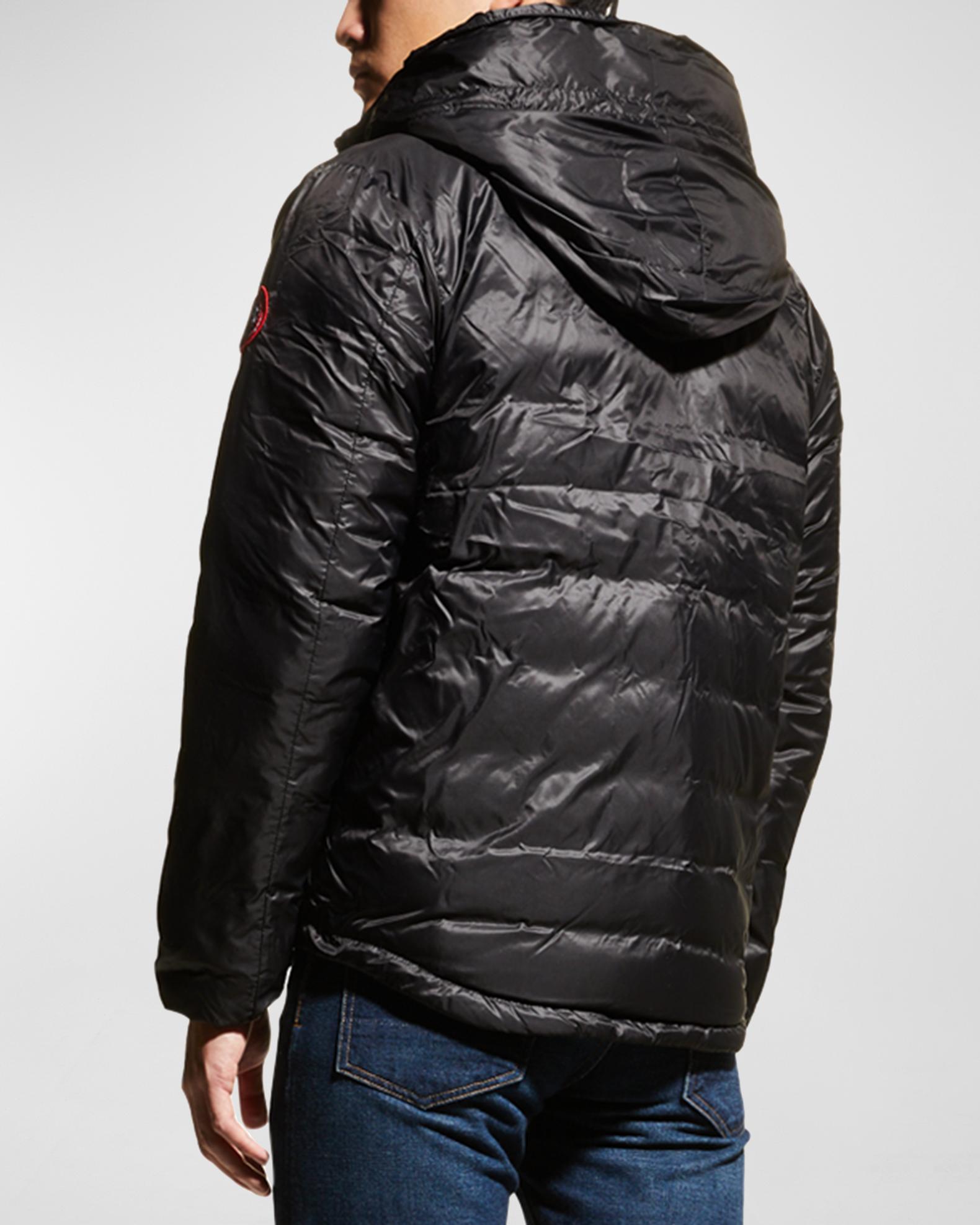 Canada Goose Men's Lodge ZipFront Hoodie Puffer Coat Neiman Marcus
