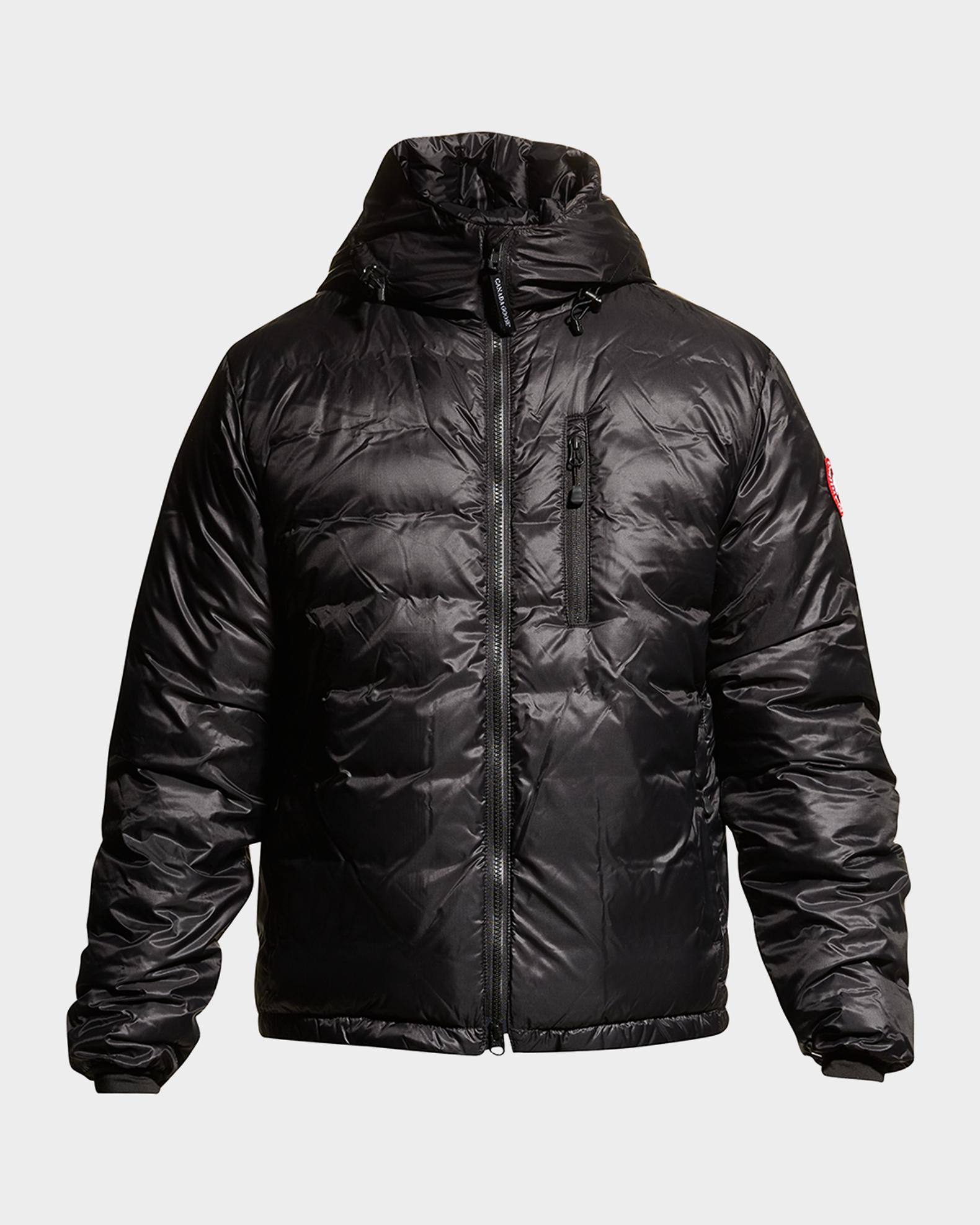 Canada Goose Men's Lodge ZipFront Hoodie Puffer Coat Neiman Marcus