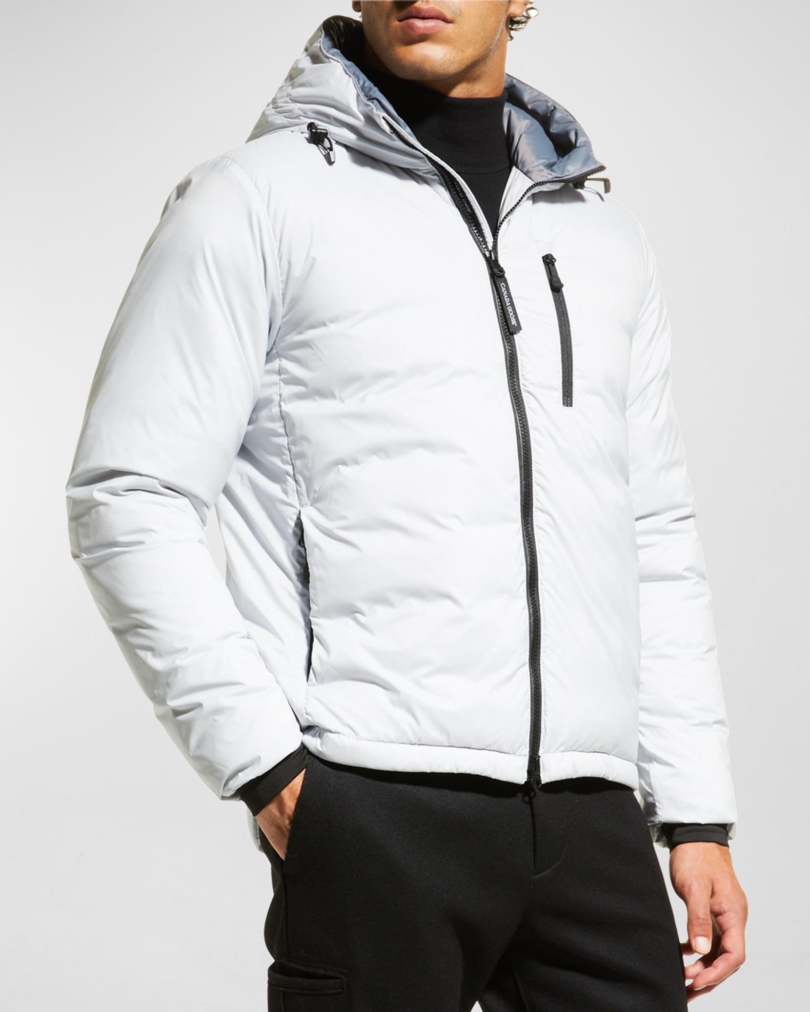 Canada Goose Men's Lodge ZipFront Hoodie Puffer Coat Neiman Marcus