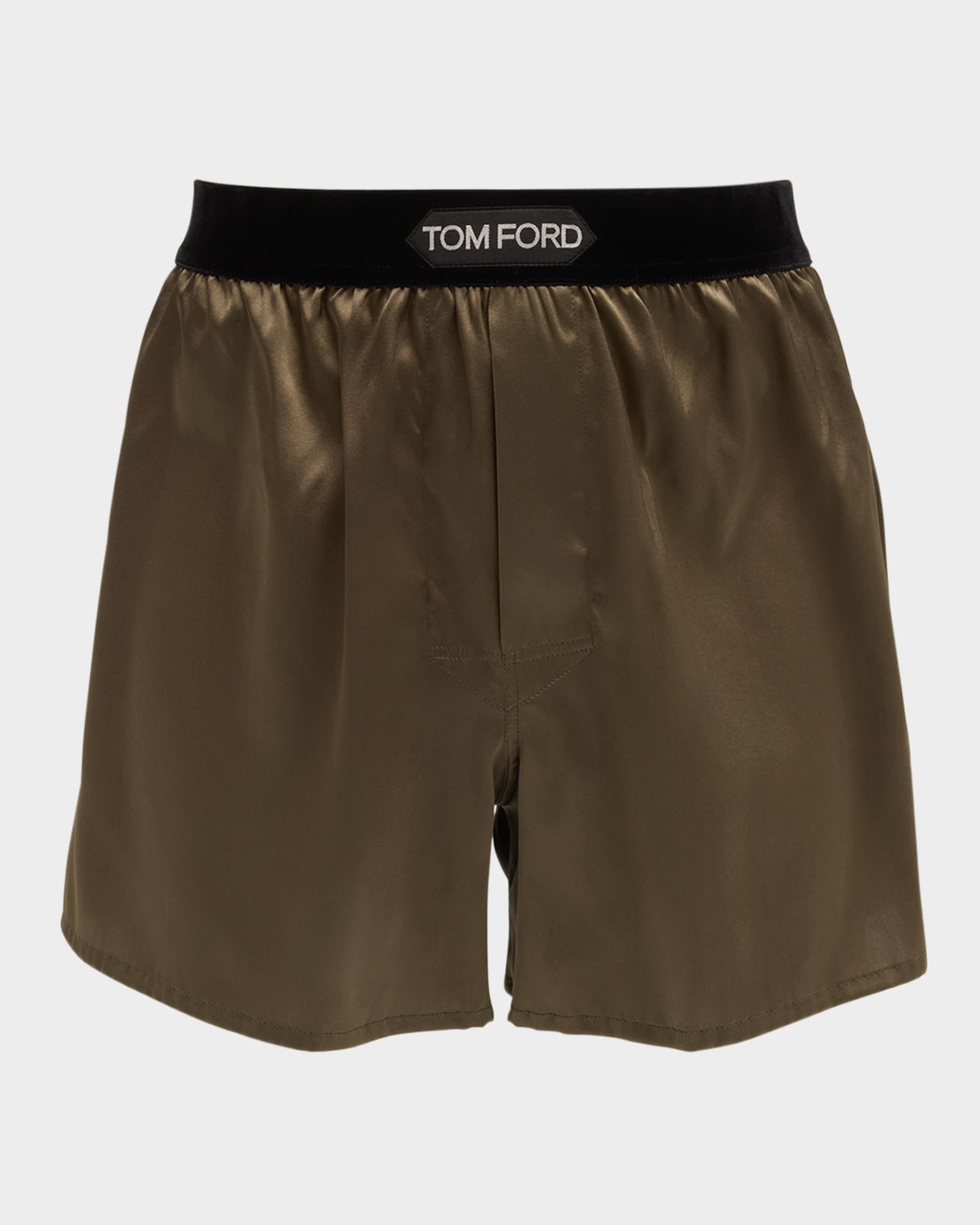 TOM FORD Men's Silk Jacquard Logo Boxers | Neiman Marcus