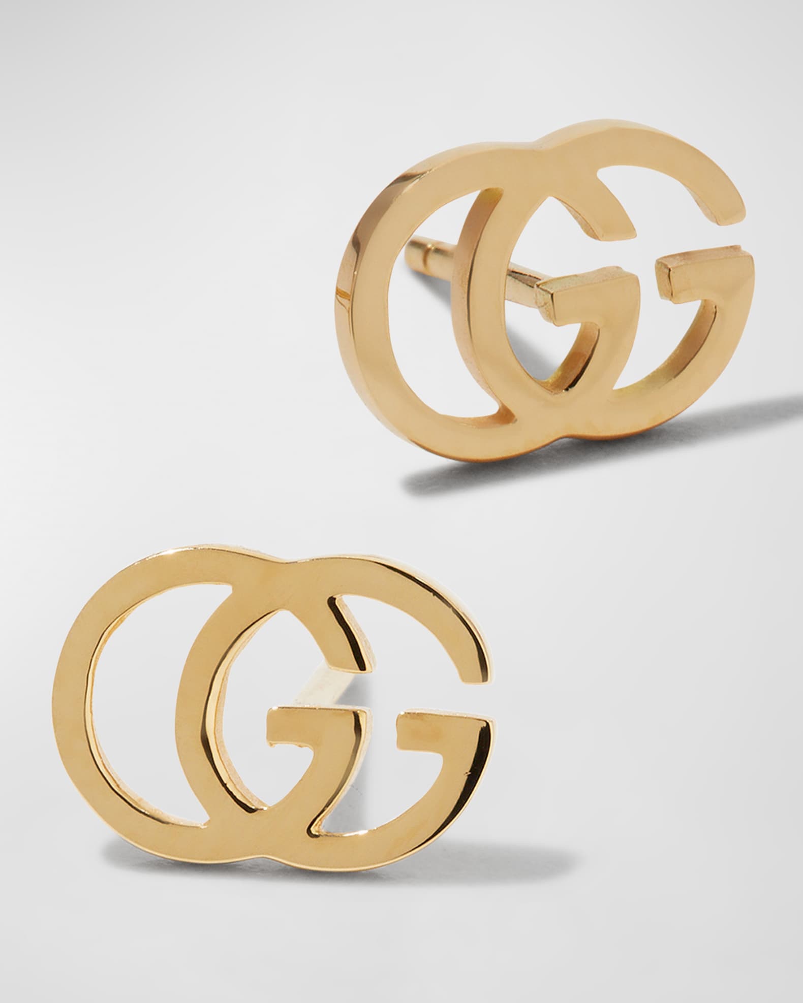 18K Gold Running G Stud Earrings Neiman Marcus