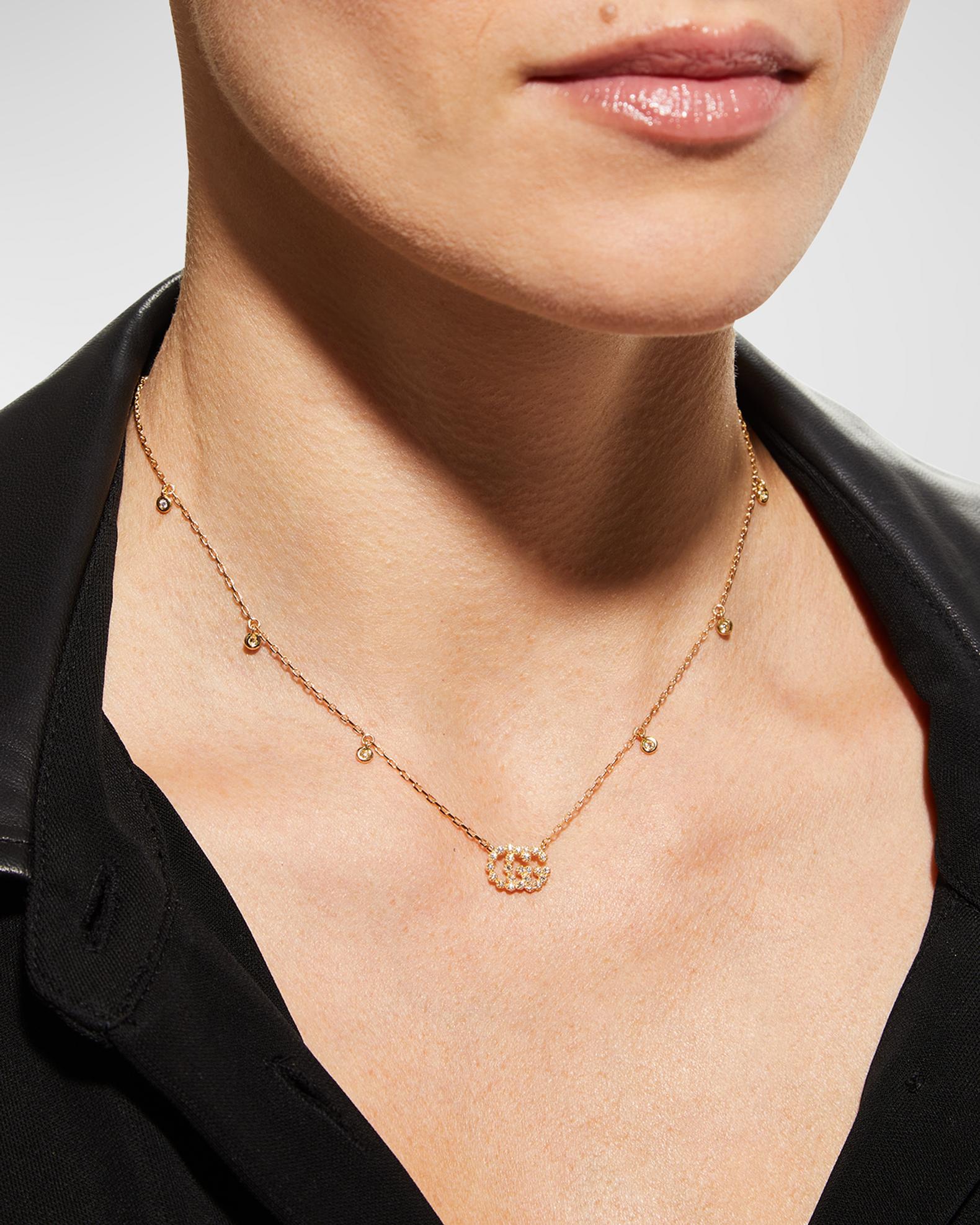 gg running 18k necklace