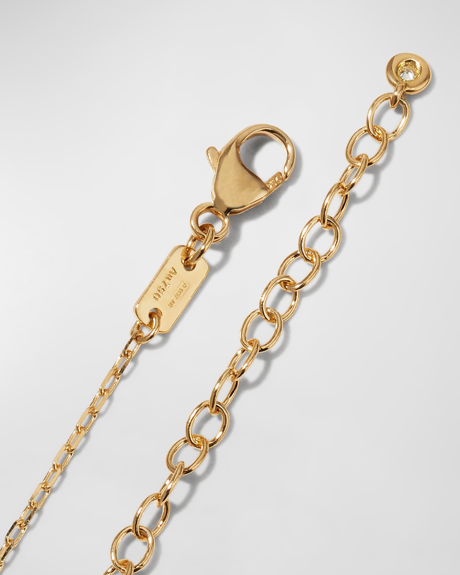 Gucci GG Running 18k Gold Diamond Necklace | Neiman Marcus