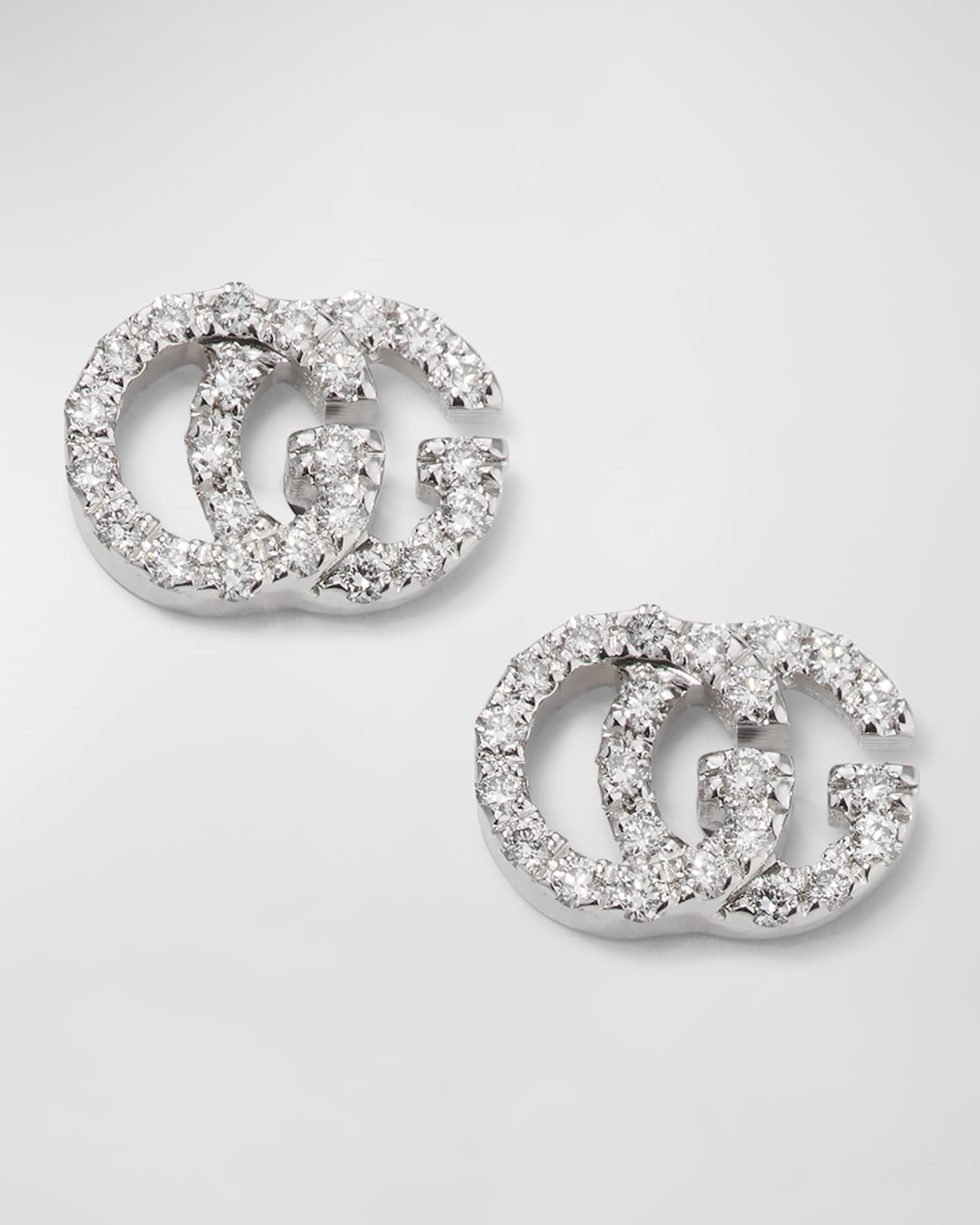 Louis Vuitton Diamond Stud Earrings - 18K White Gold Stud