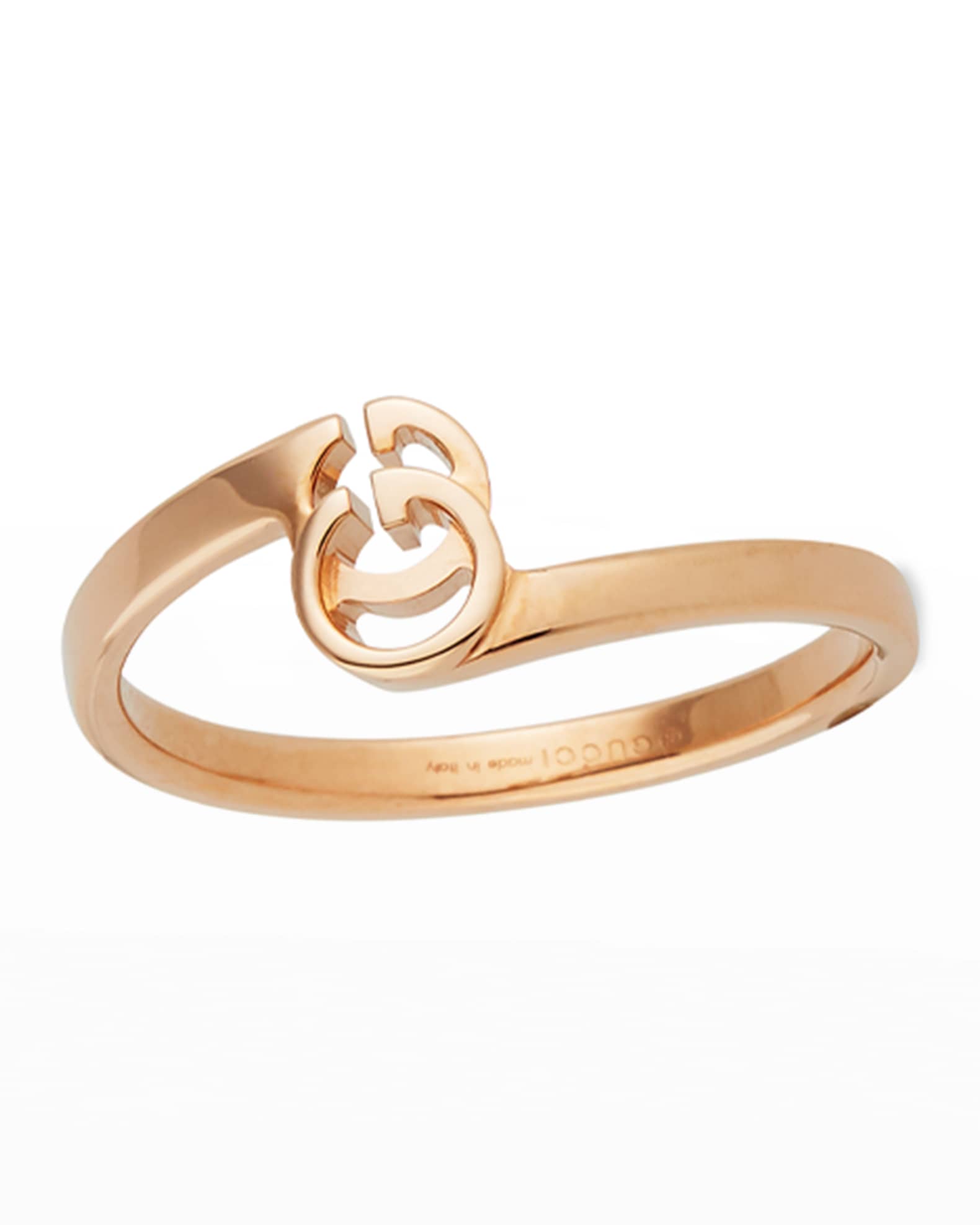 Running G Stacking Ring in 18K Rose Gold, Size 6.75 0