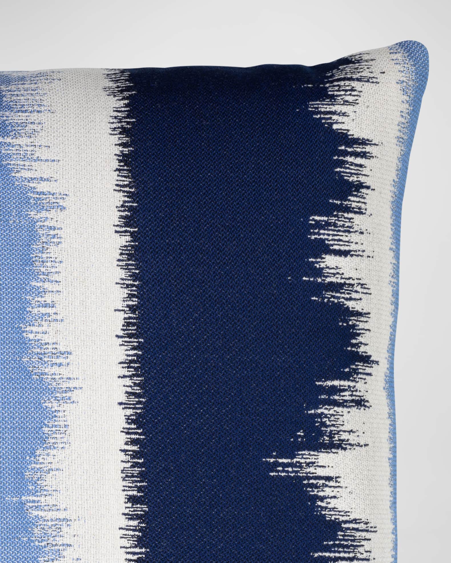 Murmur Sunbrella Pillow, Dark Blue 1