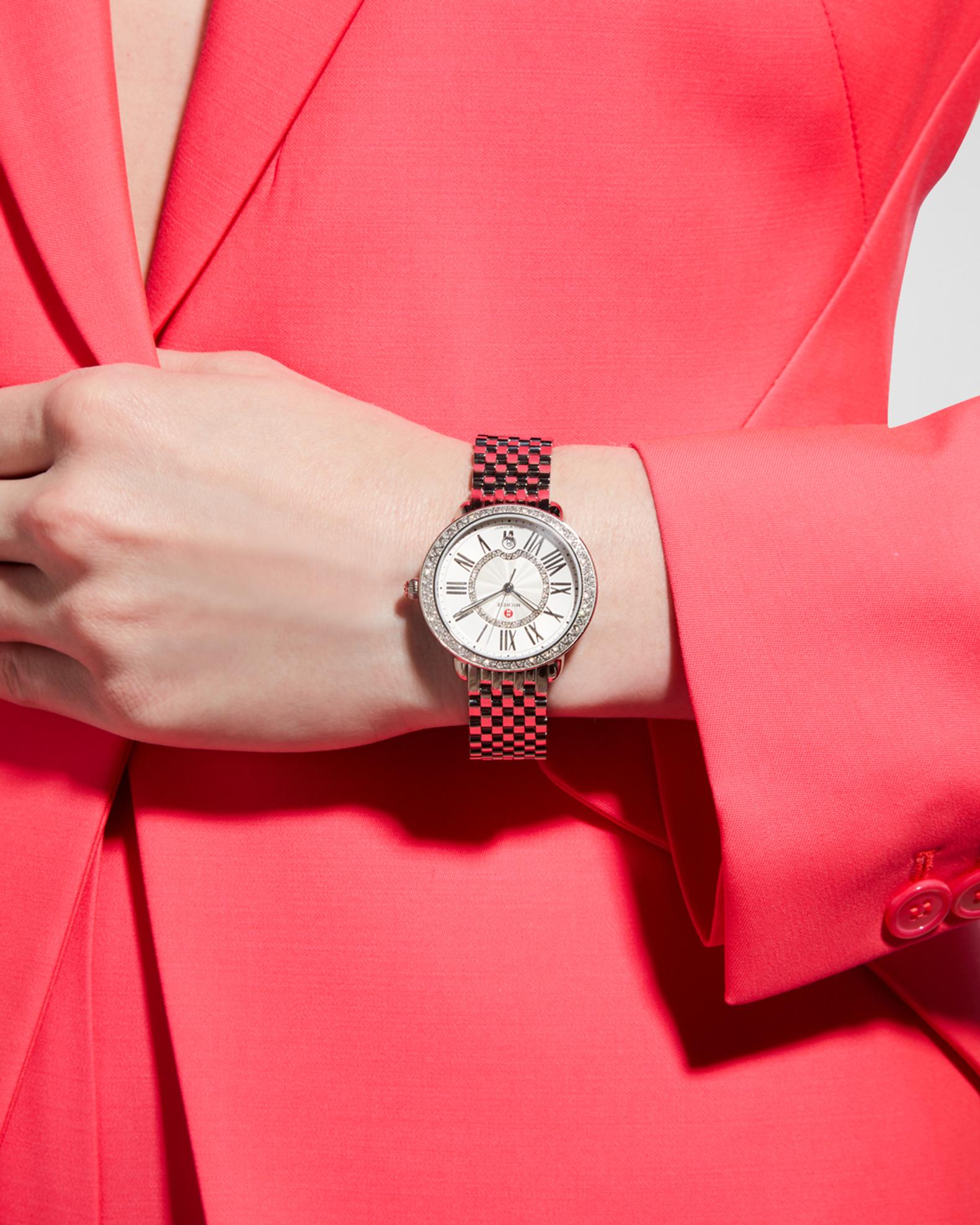 MICHELE Serein Mid Diamond Watch w/ Date | Neiman Marcus