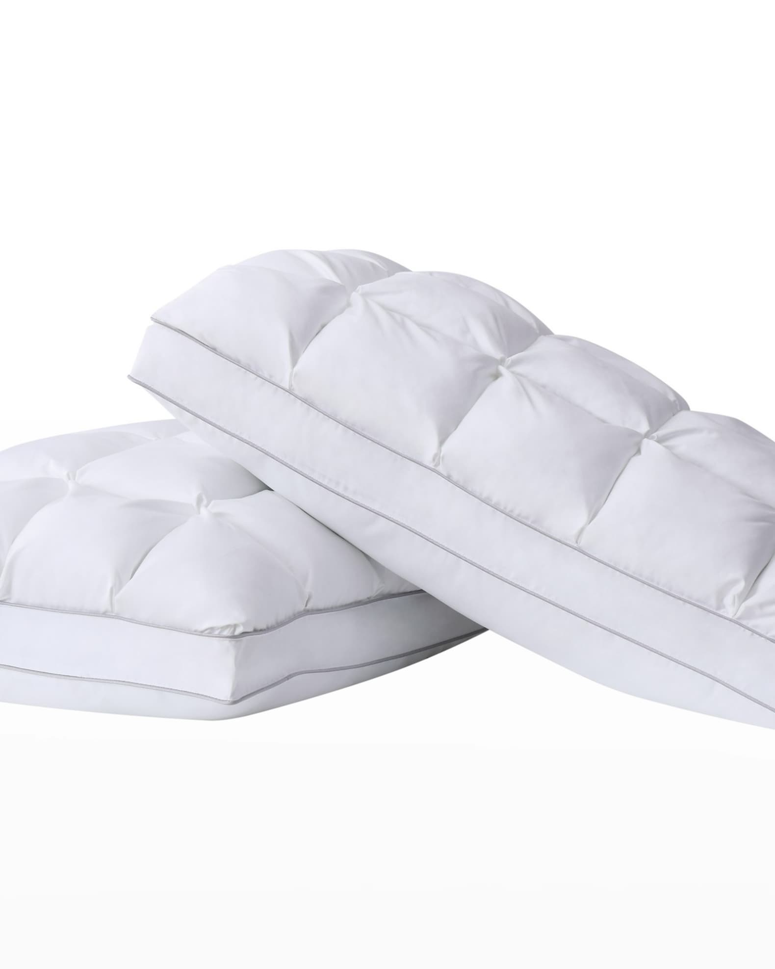 Charisma Luxe Down Alternative Chamber Pillow 2 Pack Standard White
