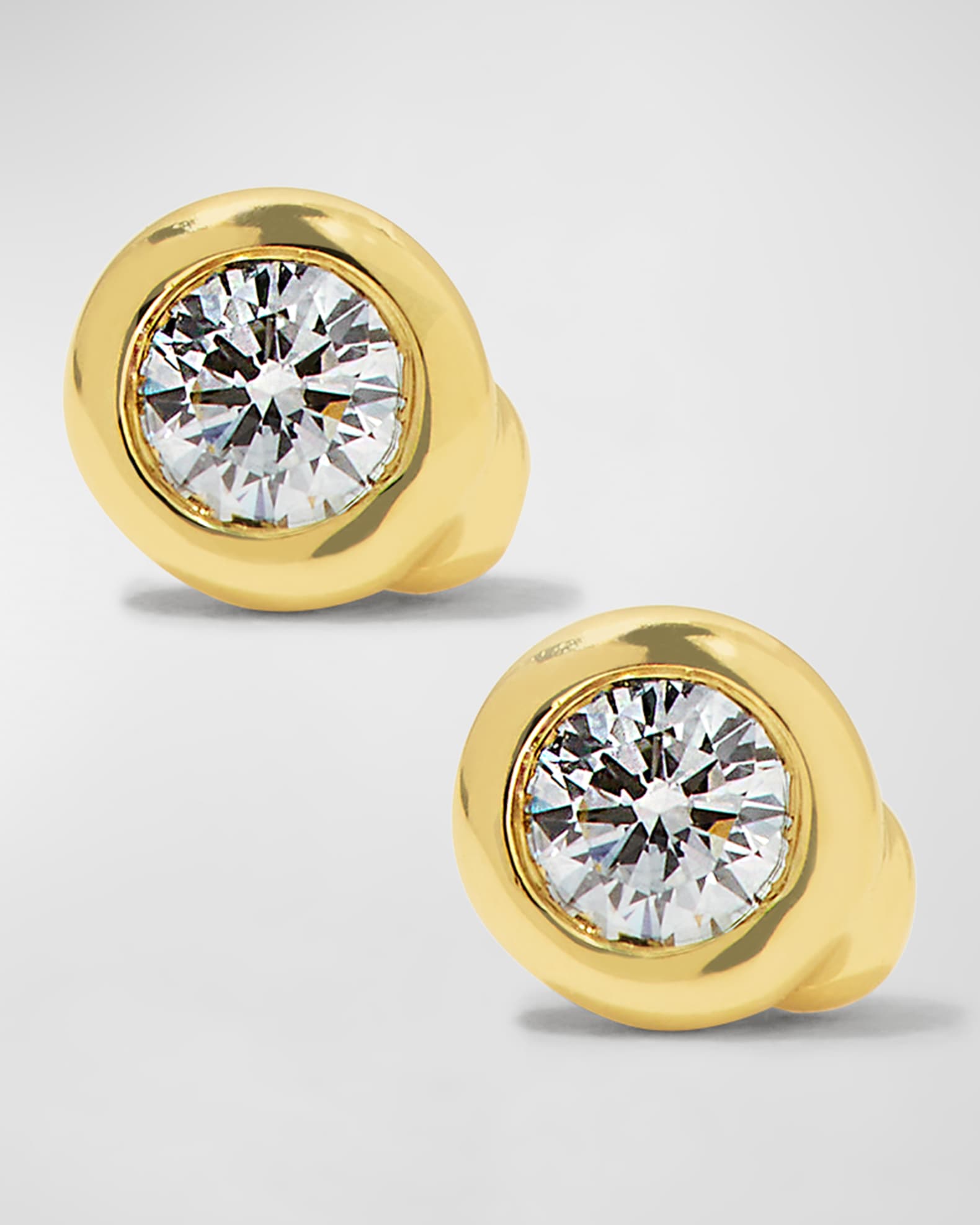 Louis Vuitton Diamond Stud Earrings 18k Yellow Gold